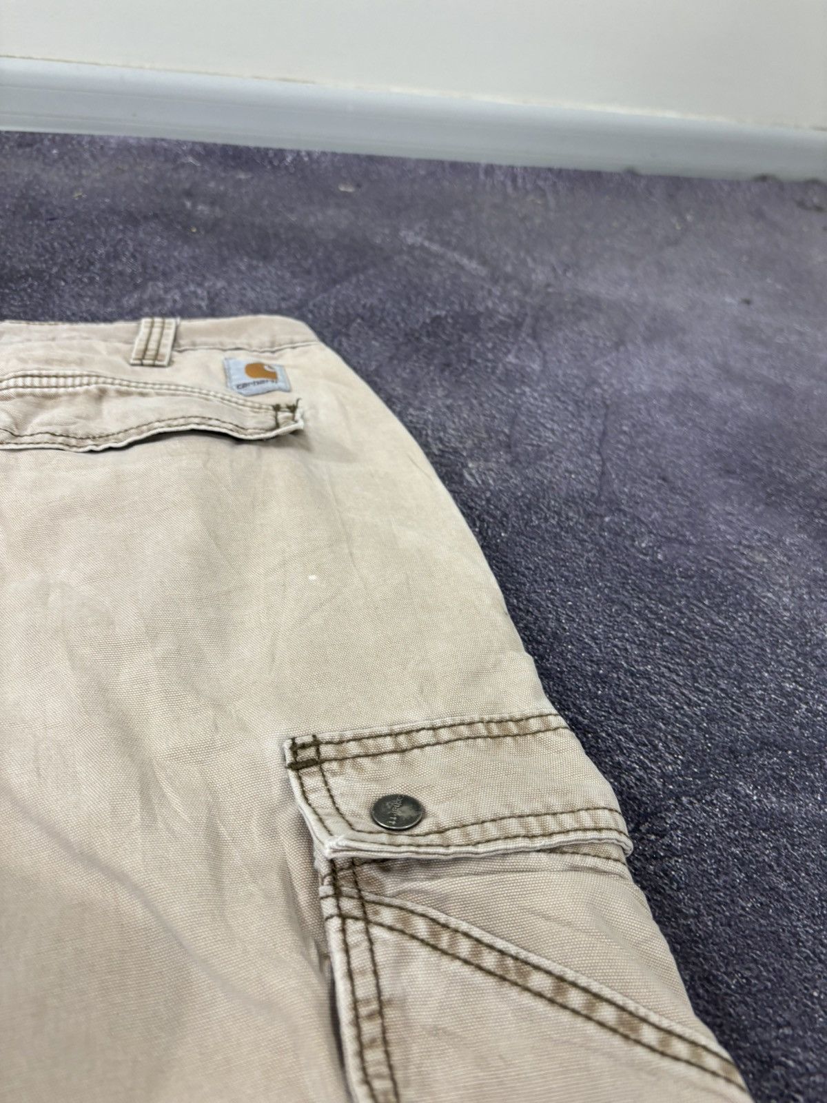 Carhartt Vintage Carhartt Y2K Faded USA Work Hype Cargo Pants Size US 32 / EU 48 - 8 Thumbnail