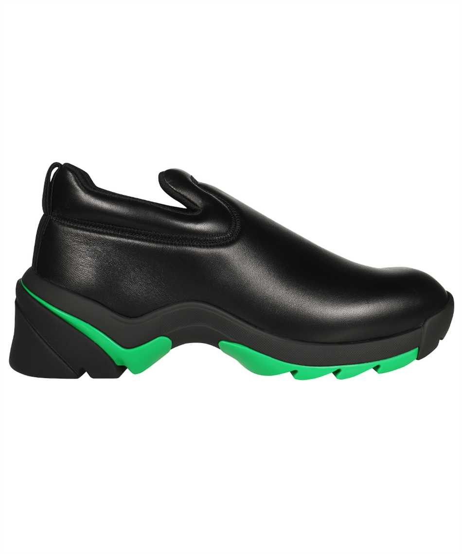 image of Bottega Veneta O1Loc1C0224 667069 Flash In Black & Grass Shoes in Black/Grass, Men's (Size 8)