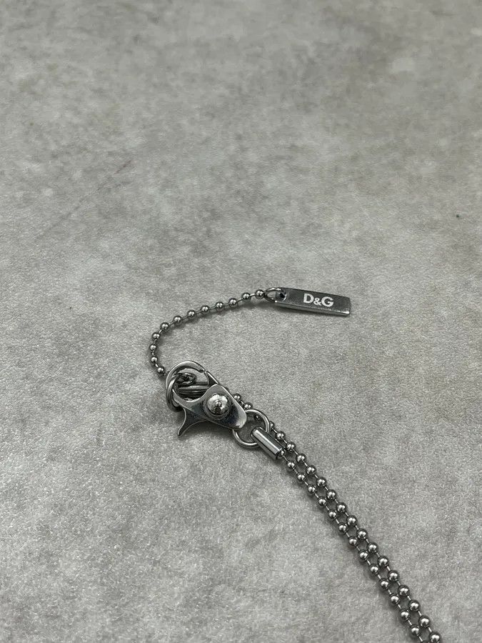 Dolce & Gabbana 2000s Dolce & Gabbana Grey Dog Tag Necklace Size ONE SIZE - 7 Thumbnail