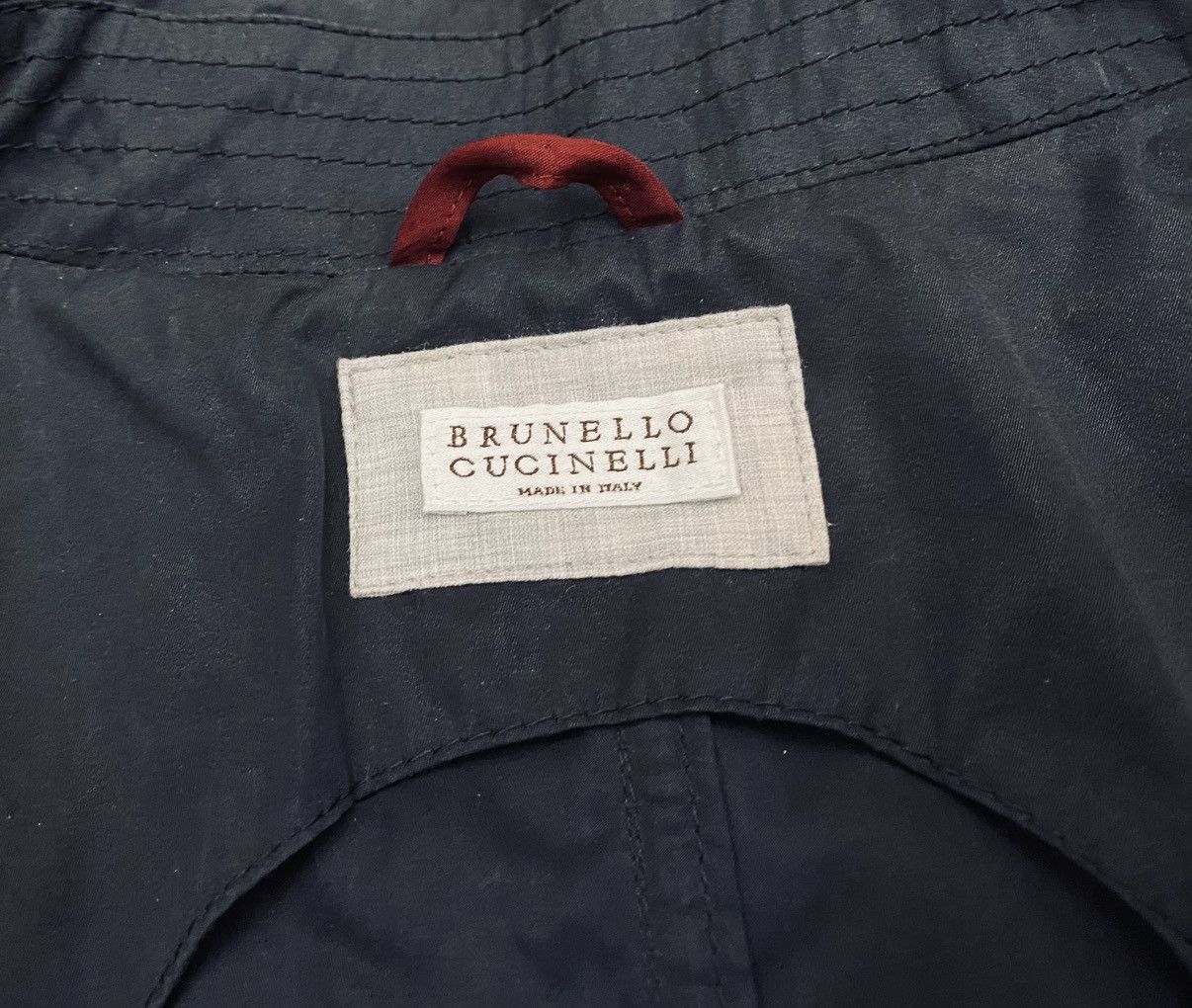 Brunello Cucinelli Brunello Cucinelli 🇮🇹 Blue Techno belted Macintosh Coat L NEW Size US L / EU 52-54 / 3 - 2 Thumbnail