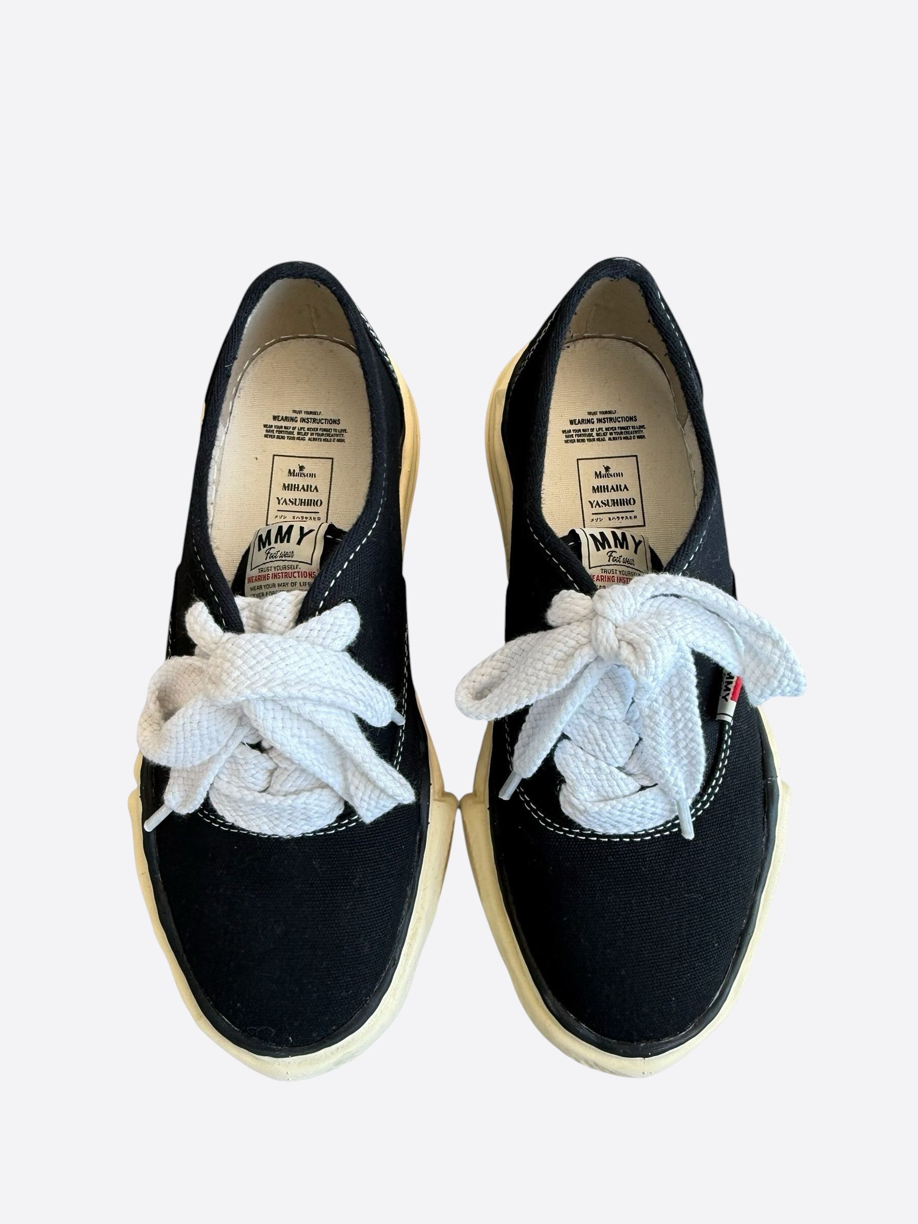 Maison MIHARA YASUHIRO Maison Mihara Black & White Yasuhiro Baker Vintage Sneakers Size US 8 / EU 41 - 2 Thumbnail