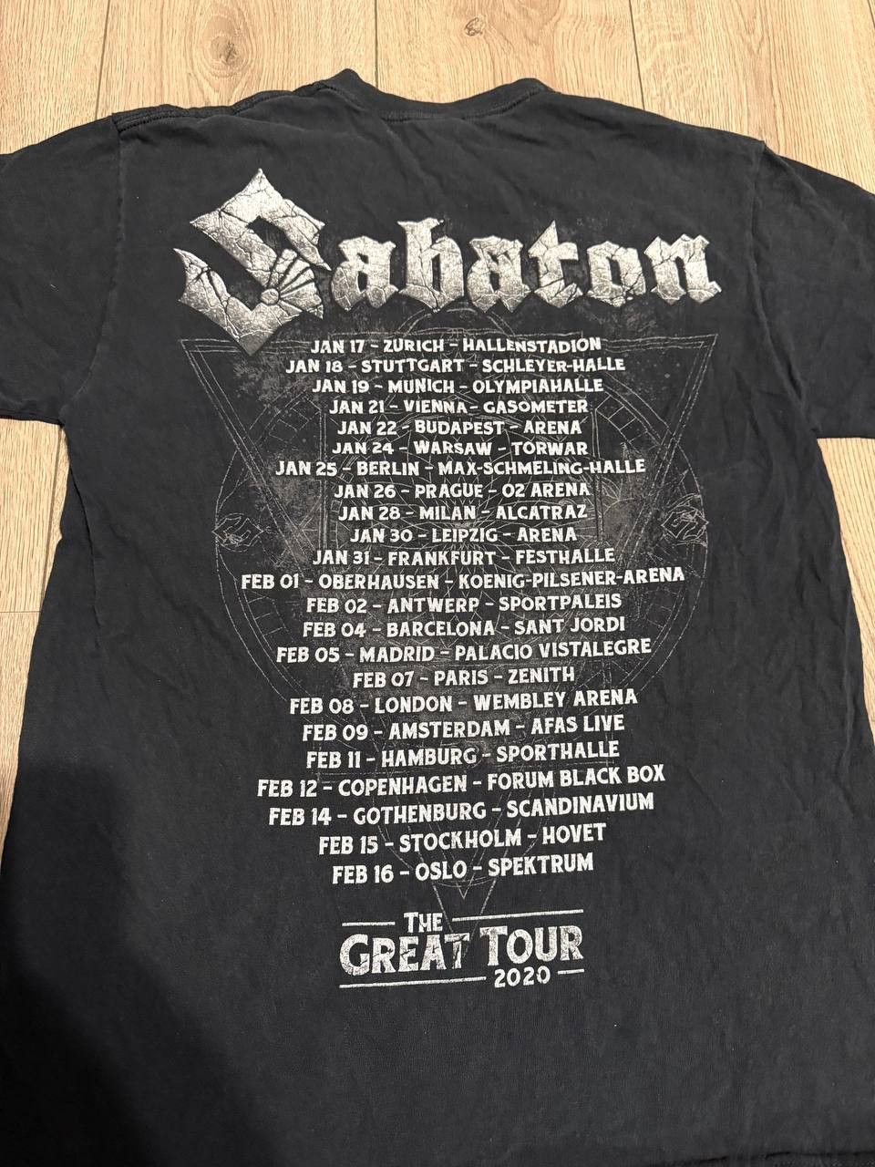 Band Tees × Gildan Sabaton the Great Tour 2020 t shirt graphic print medium men Size US M / EU 48-50 / 2 - 6 Thumbnail