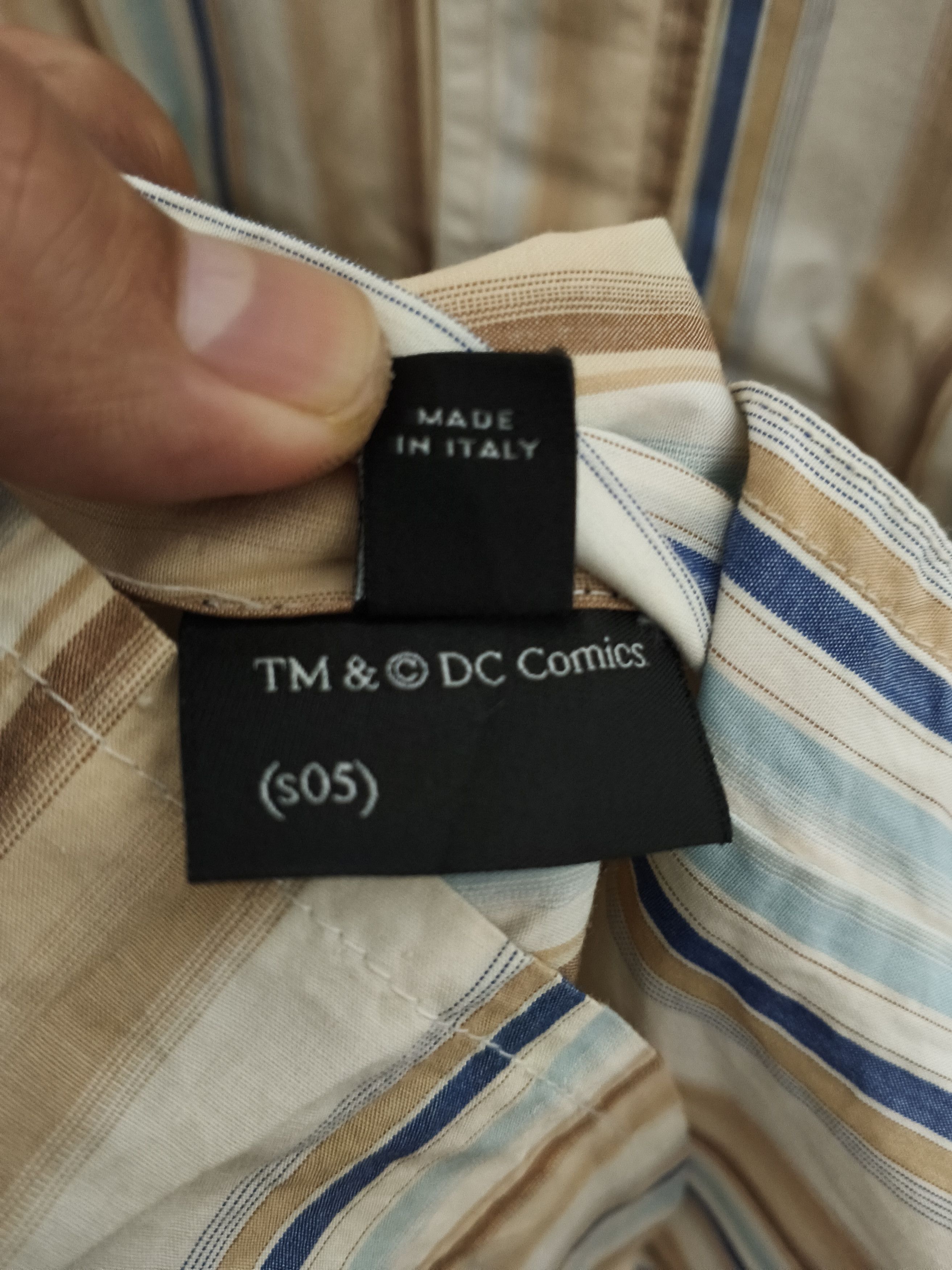 Dolce & Gabbana Vtg D&G x DC Comics Batman Patchwork Striped Button Up Shirt Size US S / EU 44-46 / 1 - 9 Thumbnail