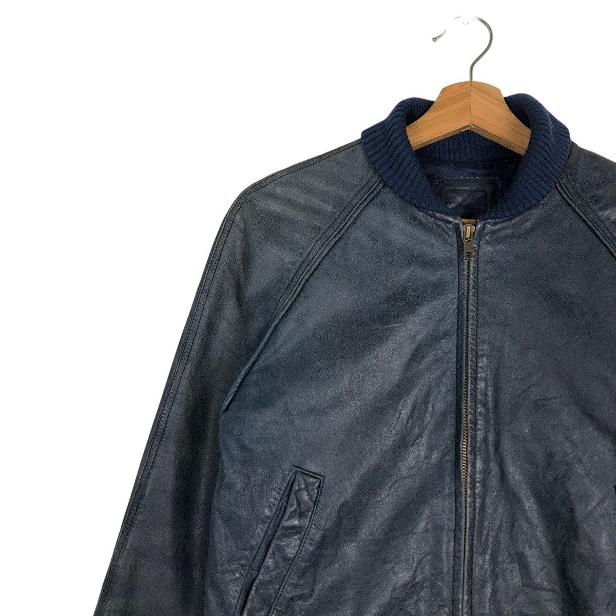 Japanese Brand 🔥BIKER LEATHER JACKET JAPAN MADE INSPIRE ISSEY MIYAKE Size US XS / EU 42 / 0 - 5 Thumbnail