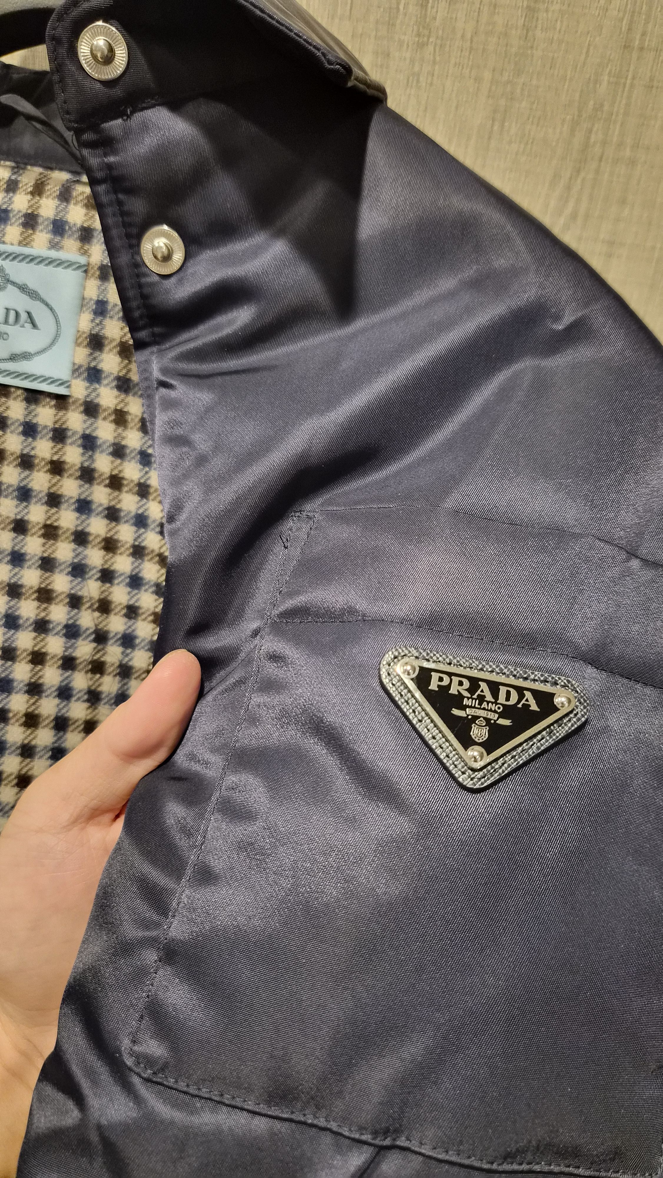 Prada Prada Re-Nylon Wool Checkered Lining Bomber Size XS / US 0-2 / IT 36-38 - 6 Thumbnail