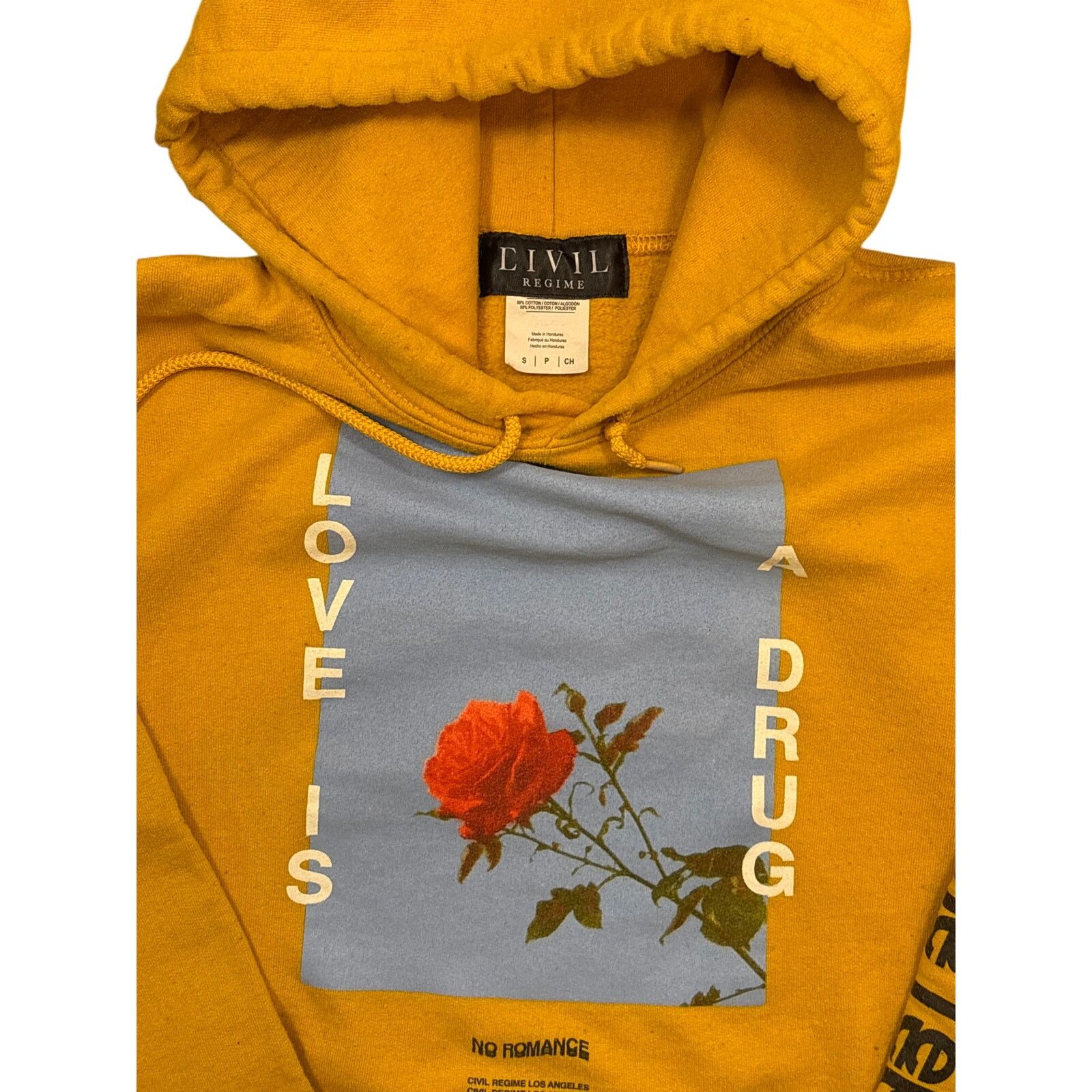 Civil Regime Civil Regime rebel youth yellow hoodie Small Love is a drug Size US S / EU 44-46 / 1 - 2 Thumbnail