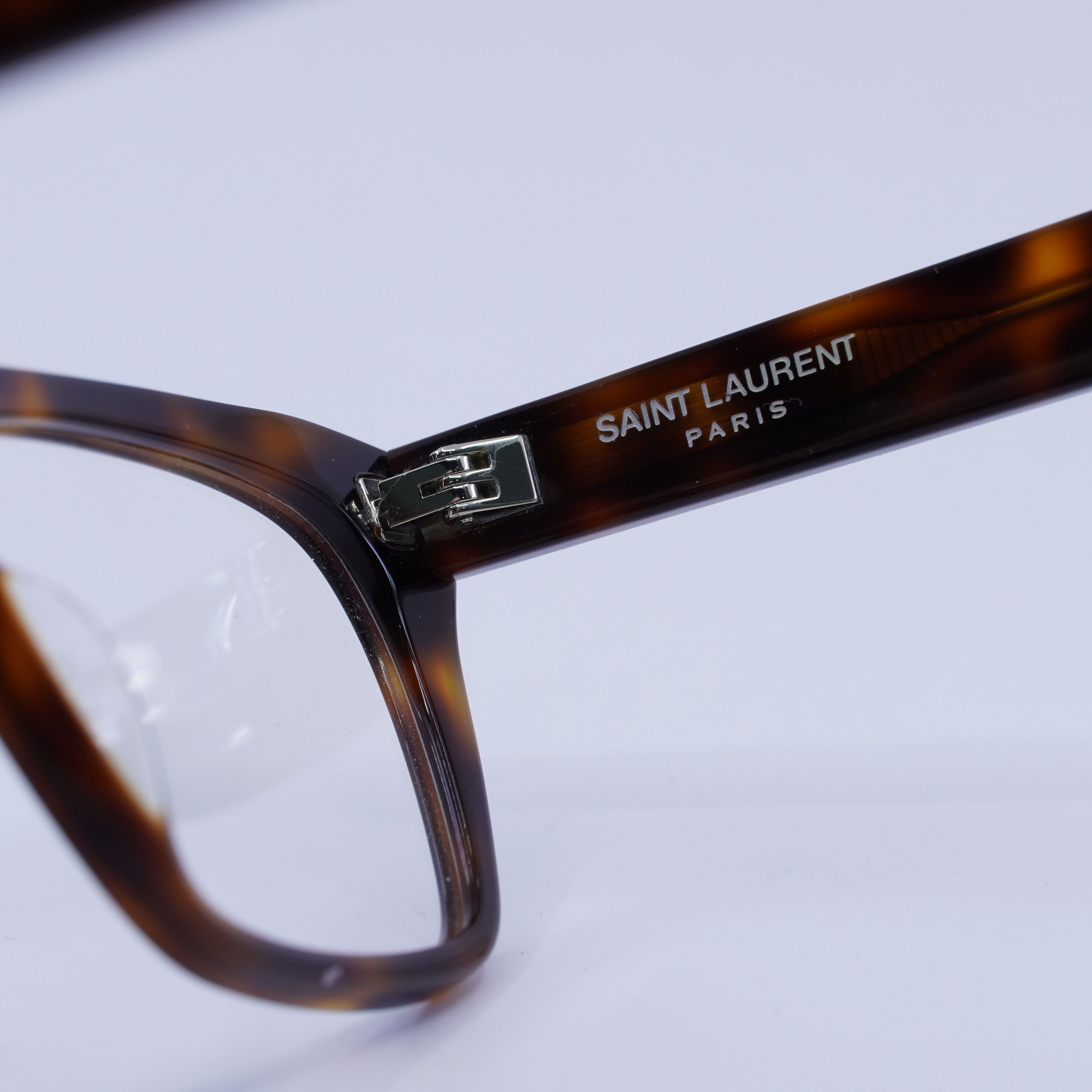Saint Laurent Paris Saint Laurent SL598OPT 003 Eyeglasses Havana 56mm Rectangle Size ONE SIZE - 10 Thumbnail