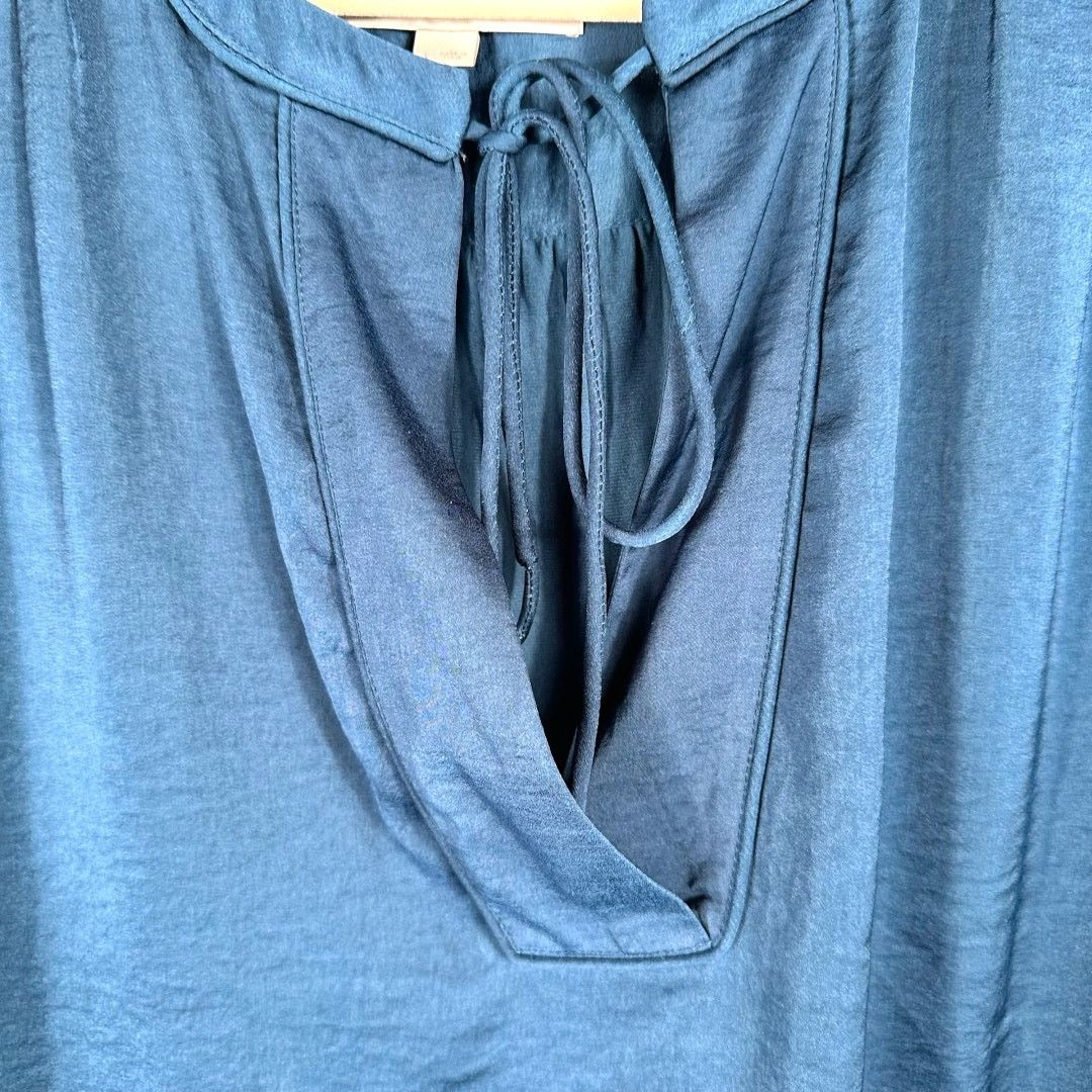 Loft Loft Blue Lightweight Loose Fit Long Sleeve Top Large Size L / US 10 / IT 46 - 3 Thumbnail