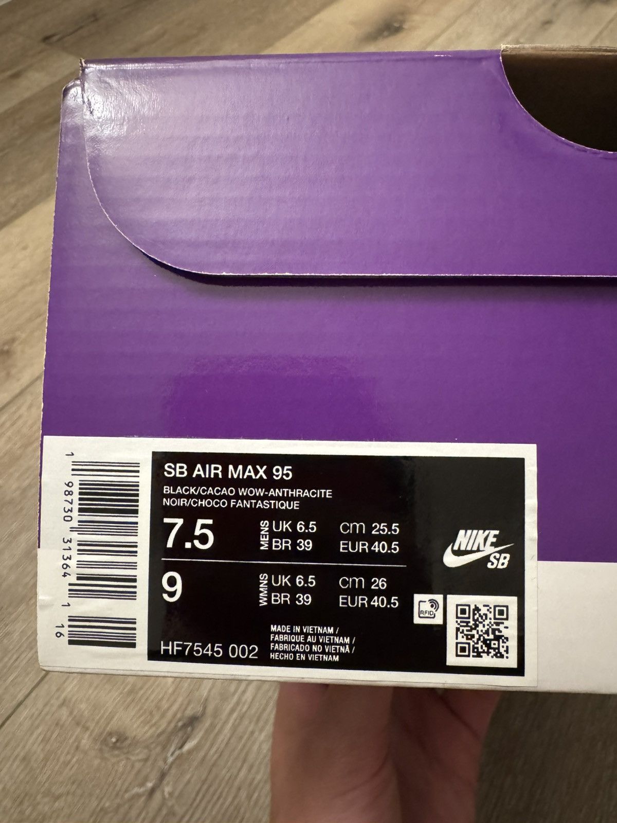 Nike Nike Sb Air Max 95 Cacao Wow Size US 7.5 / EU 40-41 - 10 Thumbnail