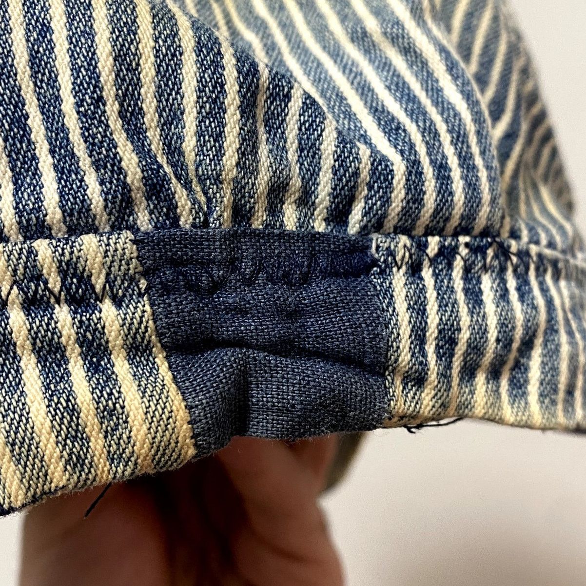 Vintage Vintage Payday Hickory Stripe Railroad Work Cap Distressed Size ONE SIZE - 6 Thumbnail