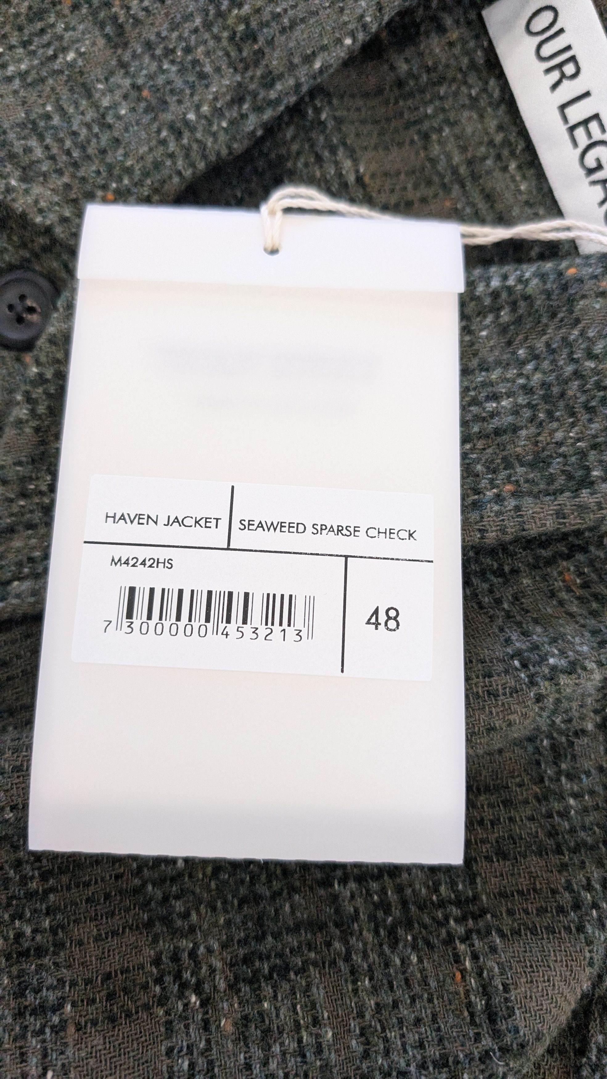 Our Legacy Our Legacy Haven Jacket Seaweed Sparse Check Size 48 M Size US M / EU 48-50 / 2 - 10 Thumbnail