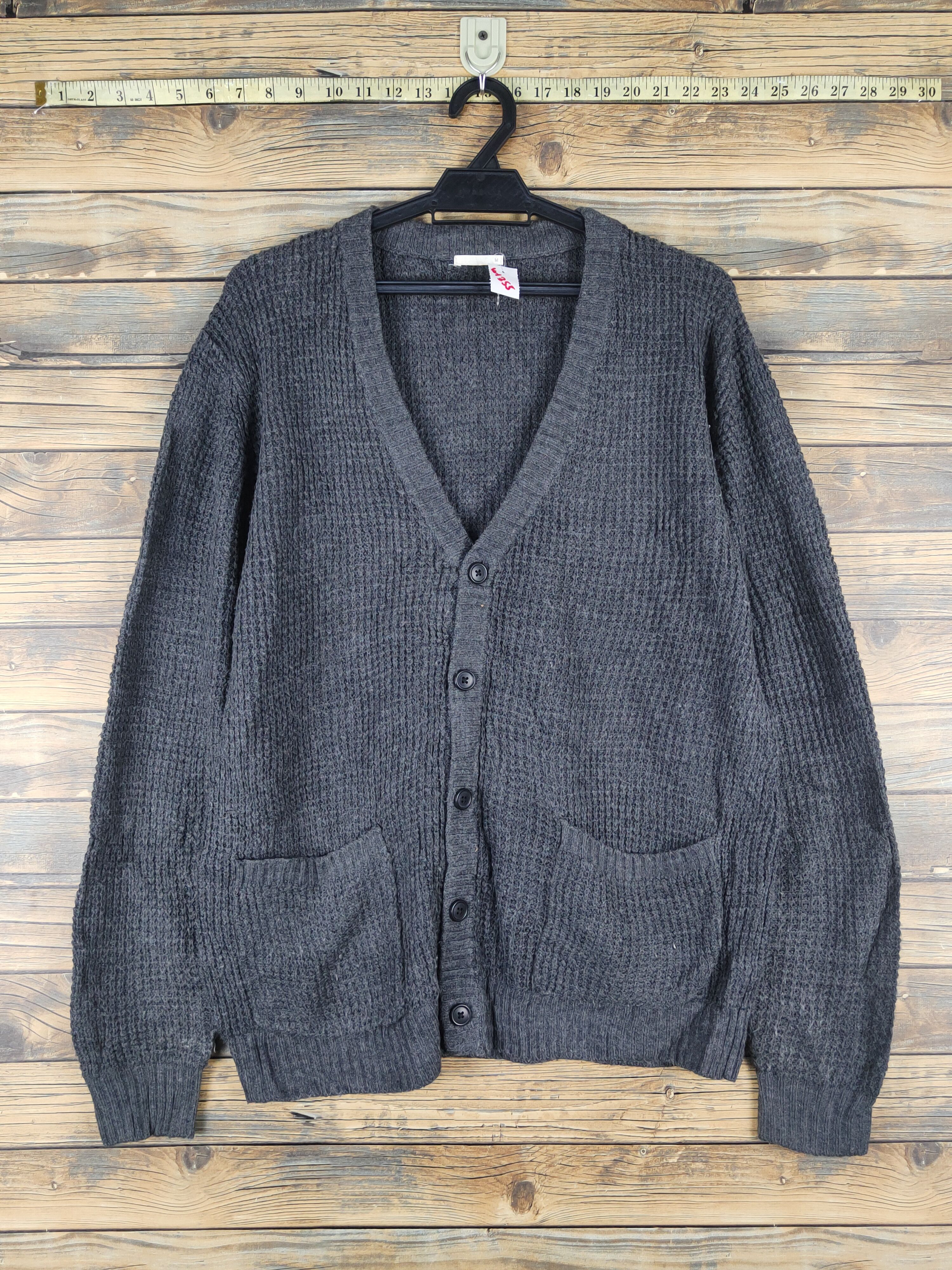 GU GU Dark Gray Knitwear Cardigan #W1355 Size US M / EU 48-50 / 2 - 1 Thumbnail