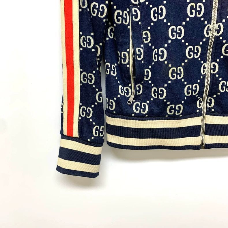 Gucci Gucci Red Blue Printed Zip Jacket-2506 Size S / US 4 / IT 40 - 7 Thumbnail