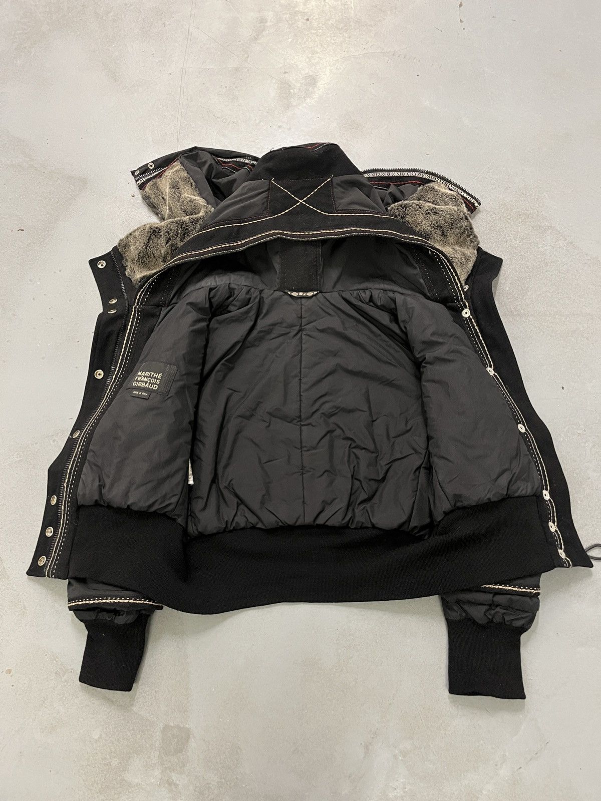 Marithe + Francois Girbaud Marithé + François Girbaud Double Split Fur Hood Jacket Size M / US 6-8 / IT 42-44 - 7 Thumbnail