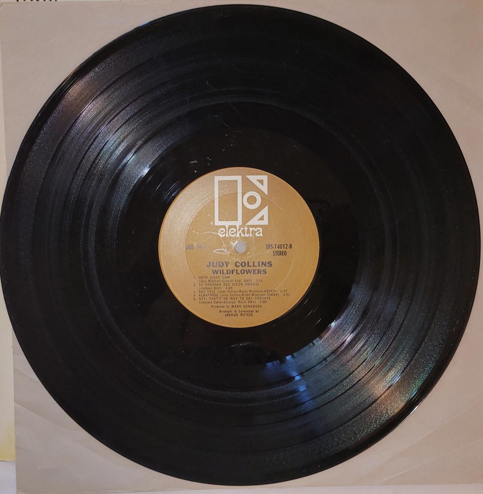 Designer Judy Collins Wildflowers Vinyl LP 1967 Good Condition Size ONE SIZE - 4 Thumbnail