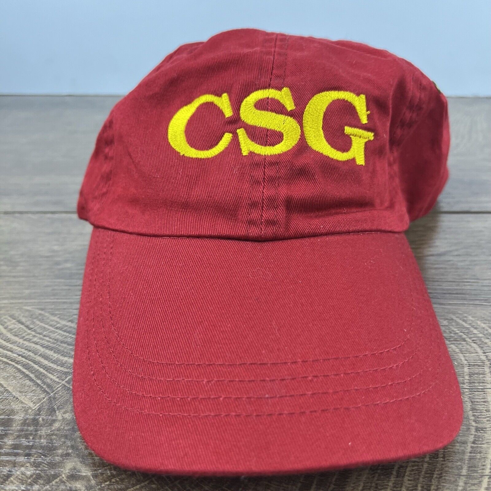 Other CSG Baseball Hat Red Cap Adjustable Hat Red Adult Fit Hat Size ONE SIZE - 2 Thumbnail
