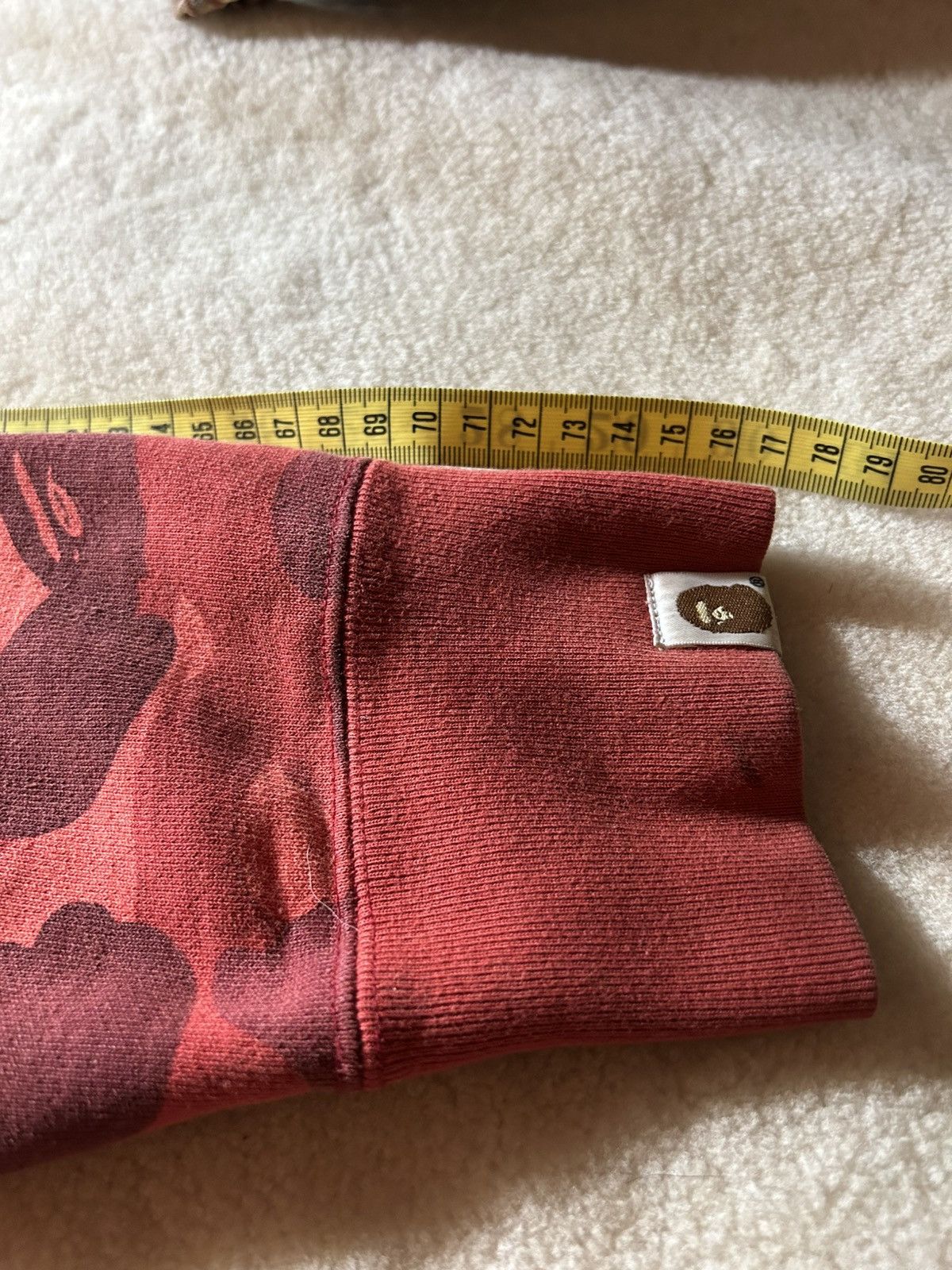 Bape BAPE PONR RED CAMO SHARK ZIP HOODIE MENS (M) Size US M / EU 48-50 / 2 - 9 Thumbnail