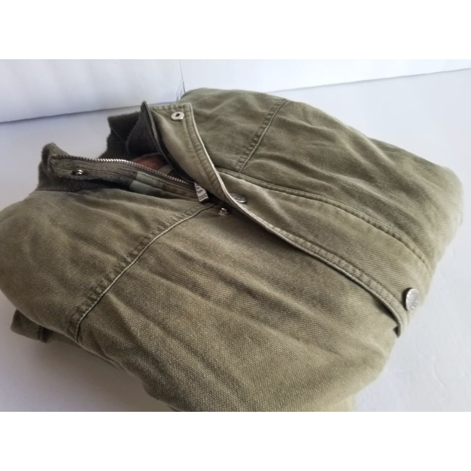 Vintage VINTAGE Army Green Tactical Military Utility Jacket AM3 Men Full Zip Up Size M Green Military Jacket Mens Size US M / EU 48-50 / 2 - 6 Thumbnail