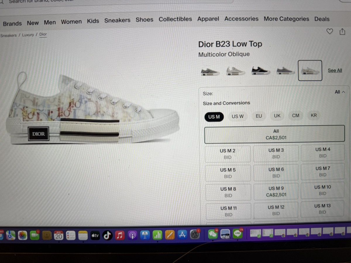 Dior Dior B23 Low Top MULTICOLOR Oblique Size US 8 / EU 41 - 3 Thumbnail