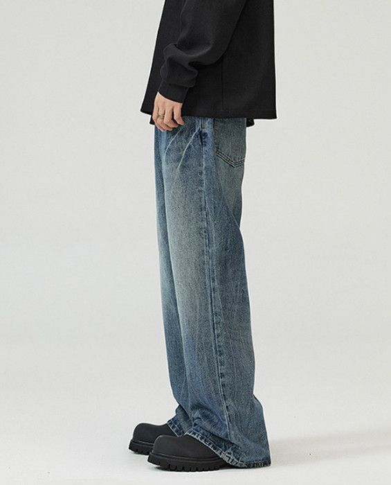 Japanese Brand Men's high street style cleanfit wide-leg flared jeans Size US 32 / EU 48 - 4 Thumbnail