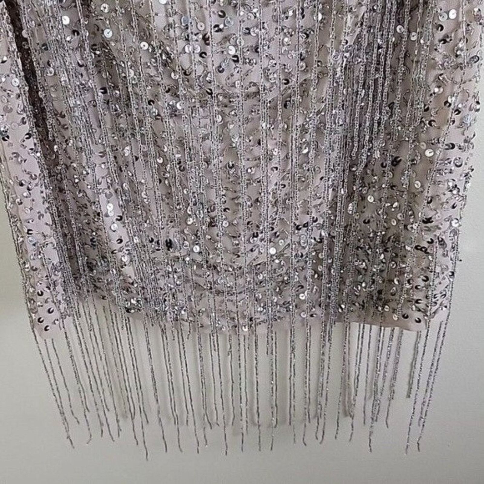 Nasty Gal Nasty Gal Bandeau Tassel Beaded Mini Dress size 2 Strapless Size XS / US 0-2 / IT 36-38 - 5 Thumbnail