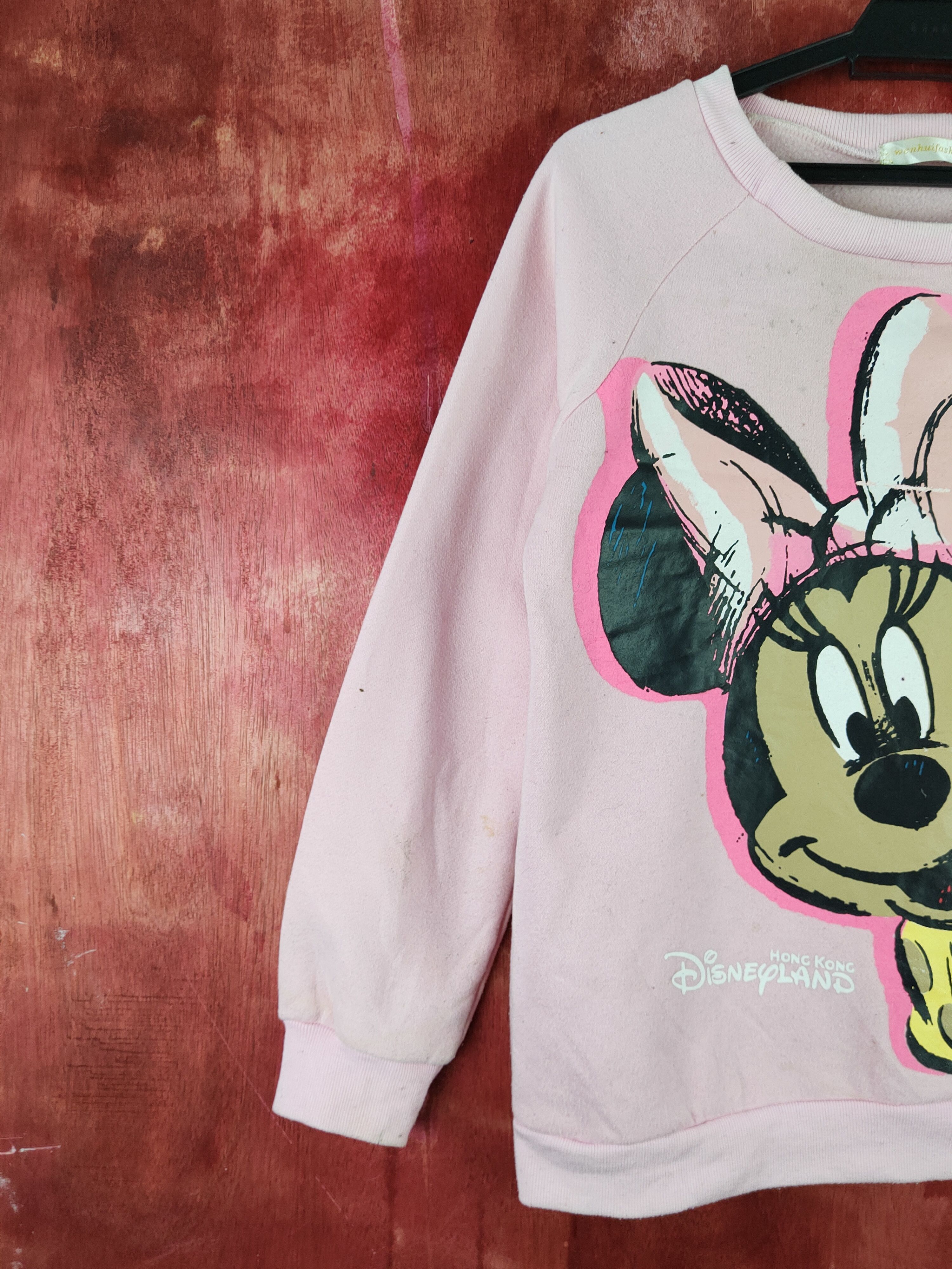 Japanese Brand × Vintage Wenhui Fashion Pink bootleg Minnie Mouse Sweatshirts #S2120 Size M / US 6-8 / IT 42-44 - 4 Thumbnail