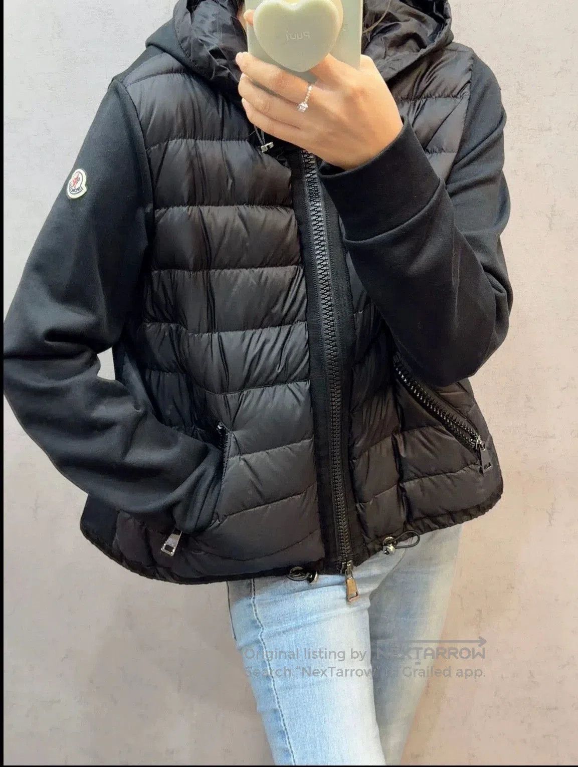 Moncler black padded zipped Moncler jacket size xs. Size US XS / EU 42 / 0 - 7 Thumbnail