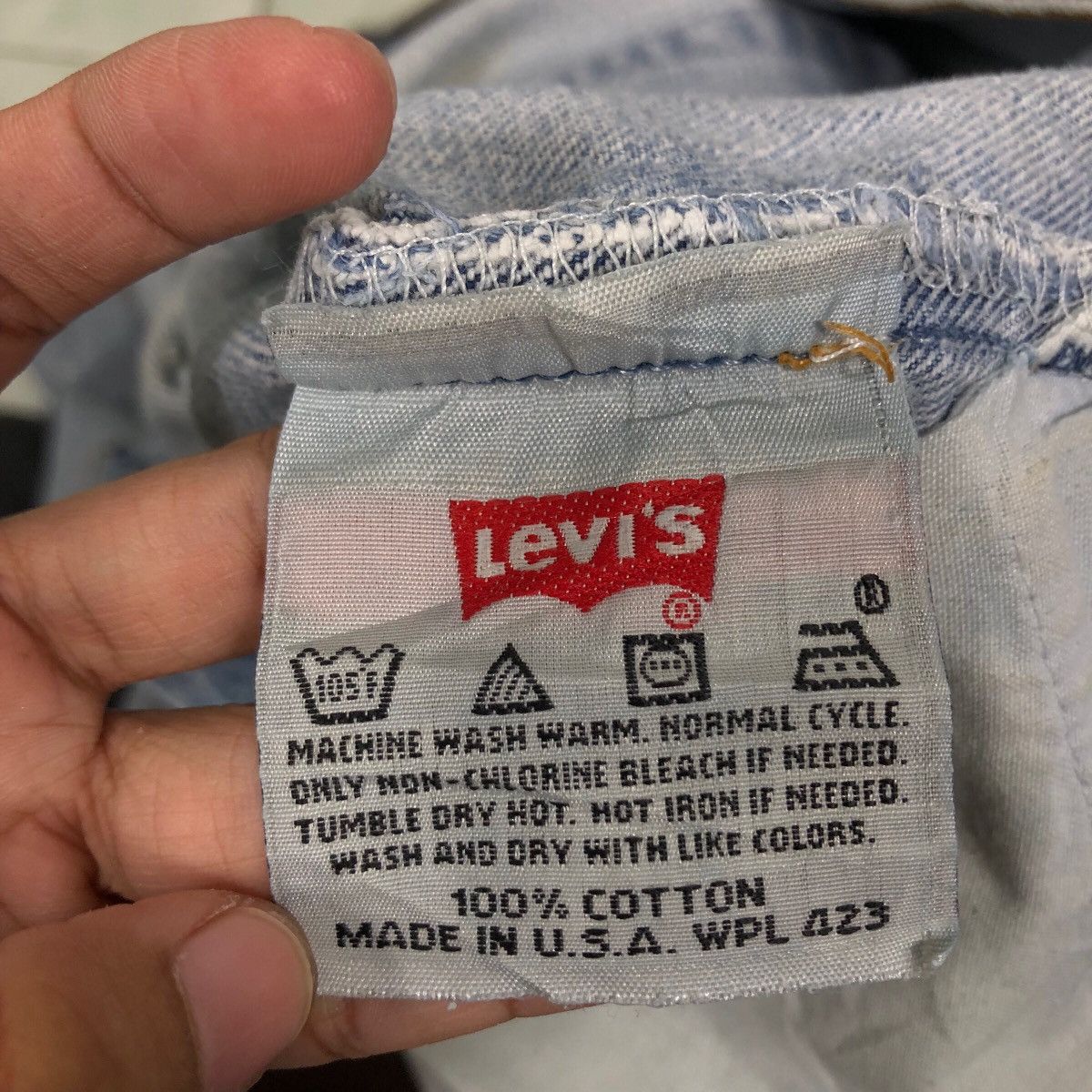 Levi's 🔥VINTAGE DENIM JEANS DISTRESSED LEVI’S 501 MADE IN USA Size US 32 / EU 48 - 22 Thumbnail