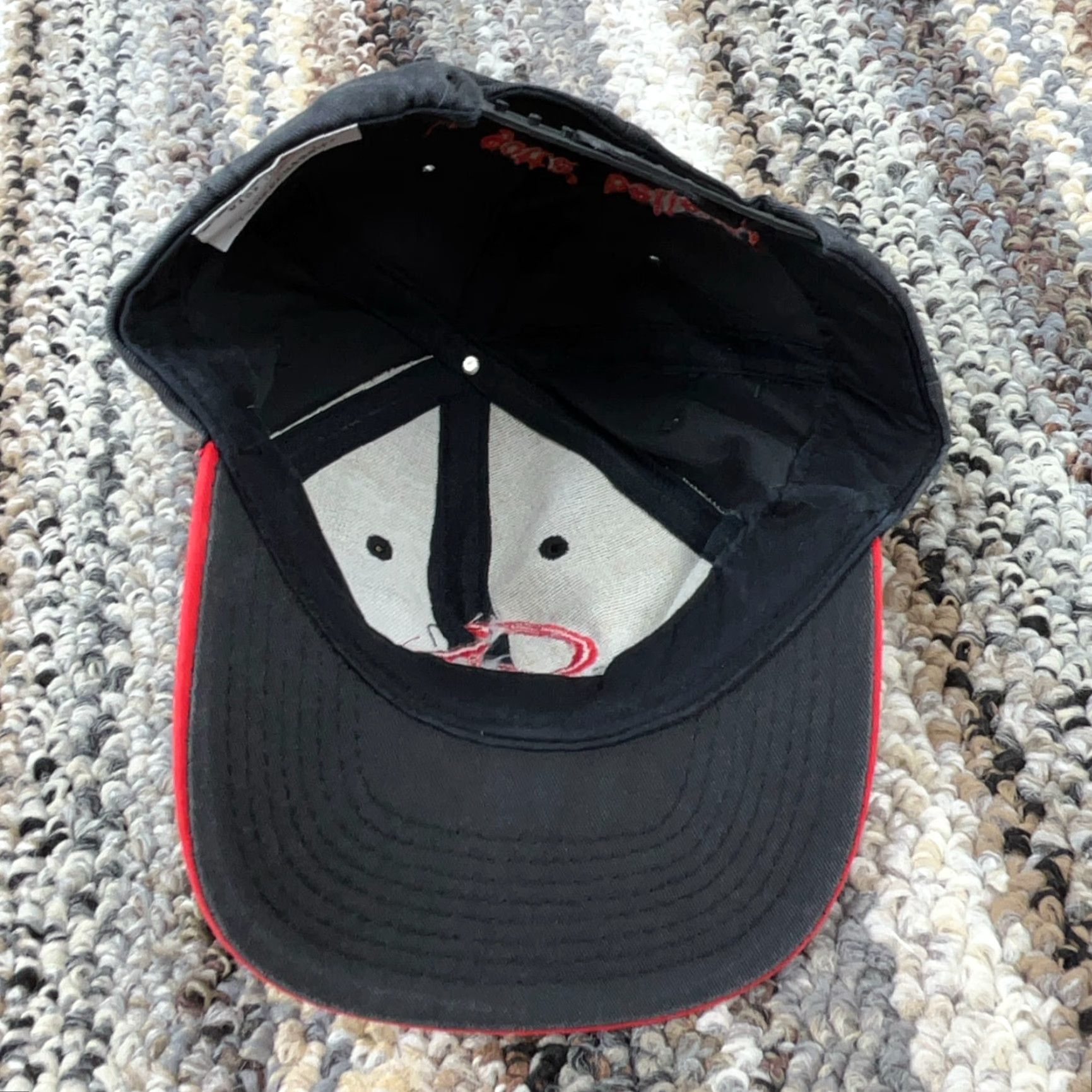 Brooks VINTAGE Garth Brooks Hat Cap Snapback Black Red Country Music Band Tour Rap Tee Size ONE SIZE - 7 Thumbnail