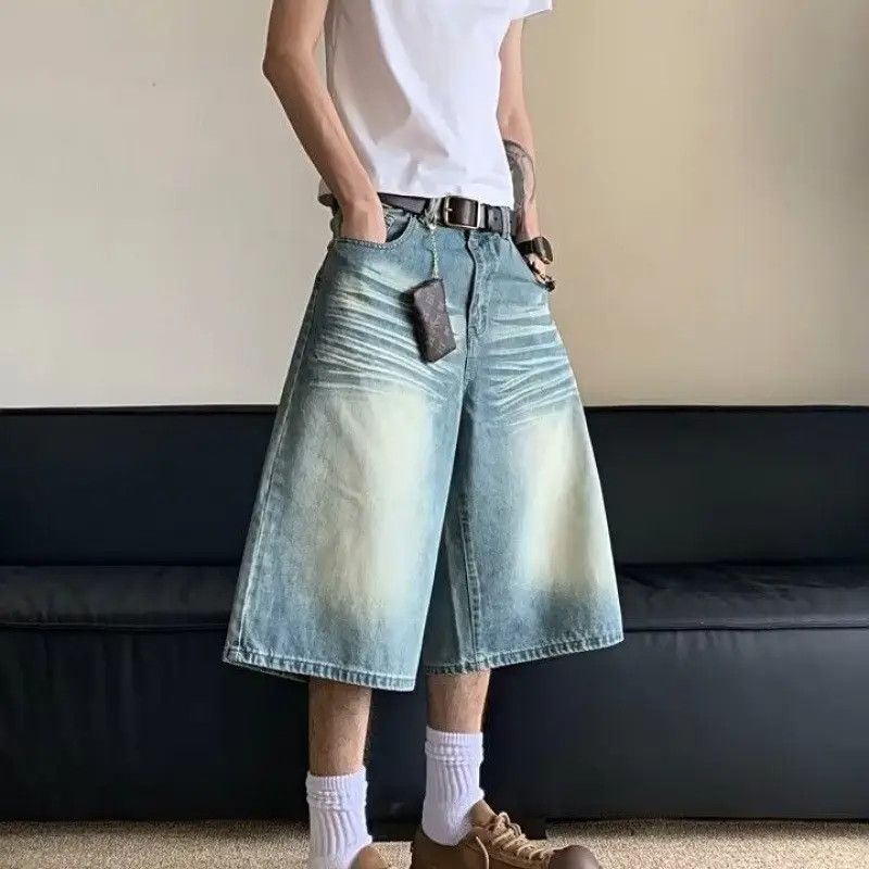 Japanese Brand × Jean Retro loose straight leg wide leg jeans Size US 32 / EU 48 - 6 Thumbnail