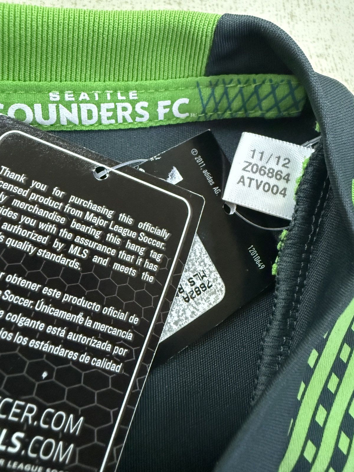 Adidas Adidas Seattle Sounders FC 2013/14 Away Jersey Small BNWT Size US S / EU 44-46 / 1 - 9 Thumbnail