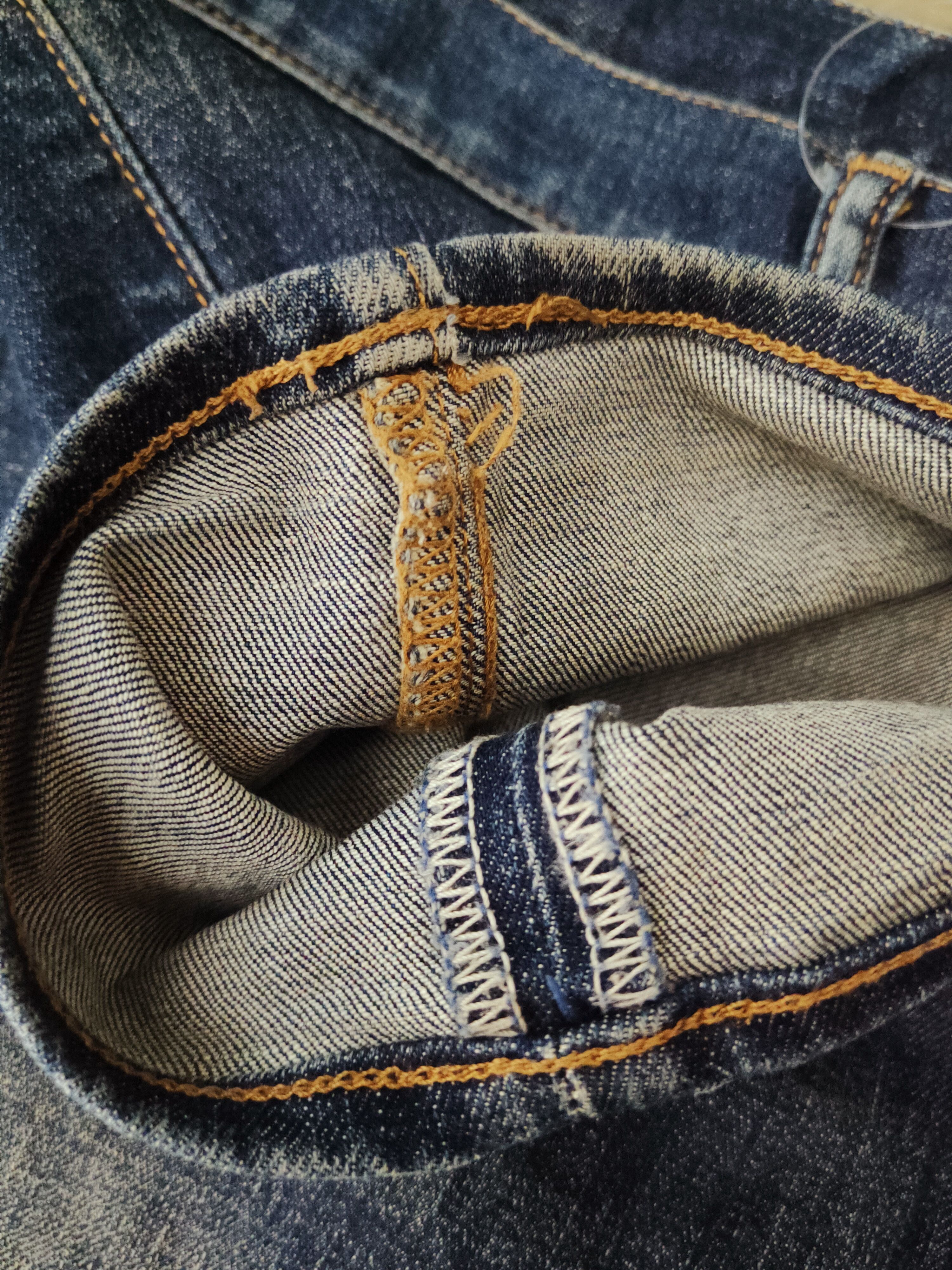 Gap Gap Dark Blue Faded Distressed Ripped Jeans #S2728 Size US 33 - 14 Thumbnail