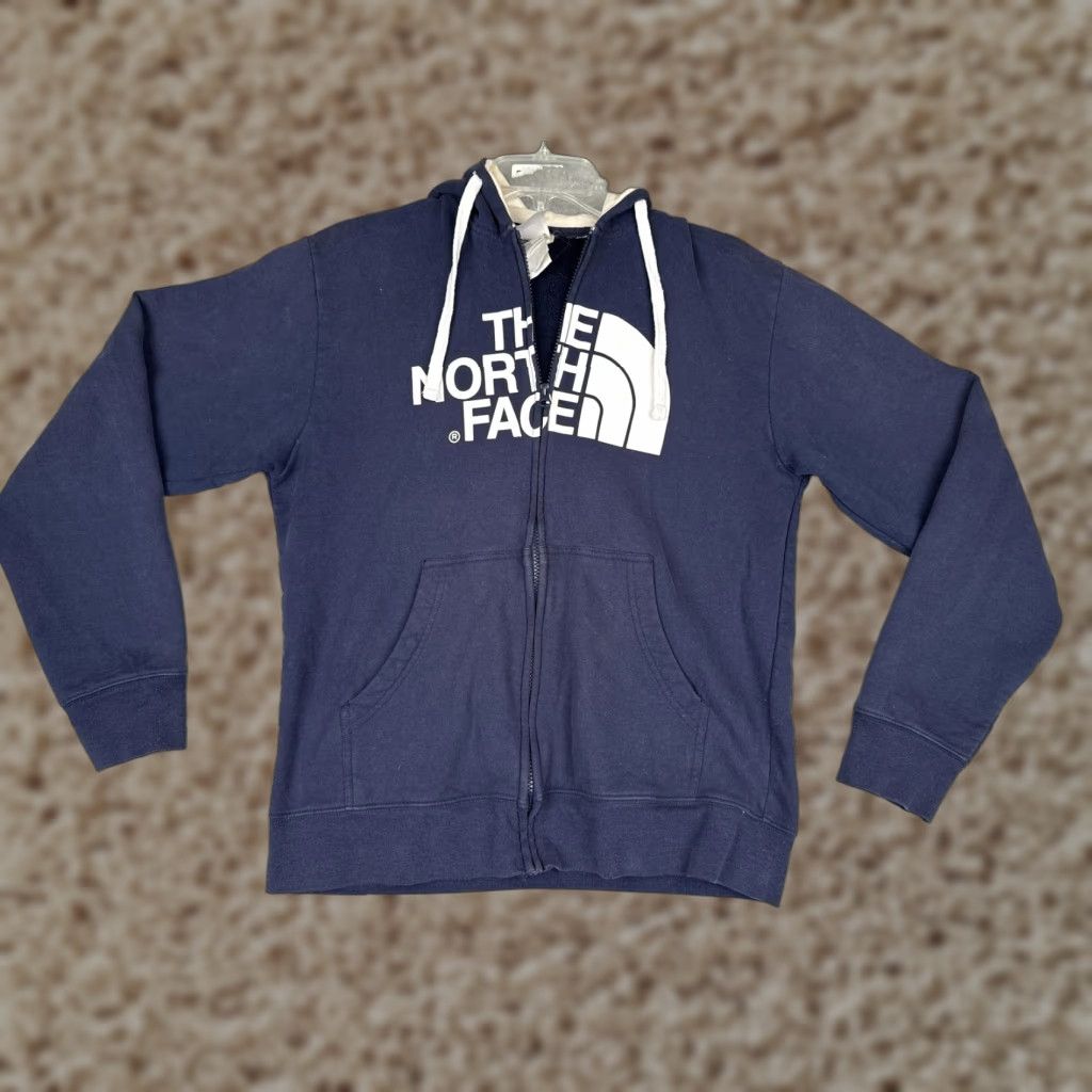 The North Face The North Face Jacket Men M Blue Logo Hoodie Full Zip Indoor Outdoor Size US M / EU 48-50 / 2 - 1 Thumbnail