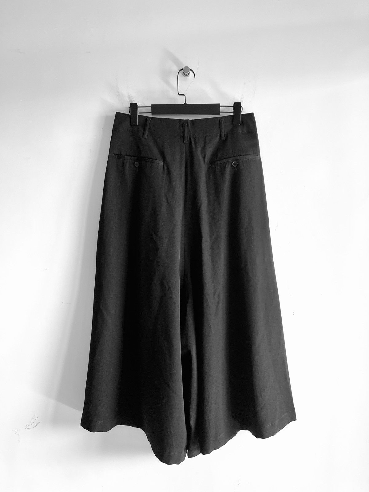 Yohji Yamamoto Yohji Yamamoto Pour Homme W/GABARDINE Flare Wide Pants Black Size US 28 / EU 44 - 17 Thumbnail