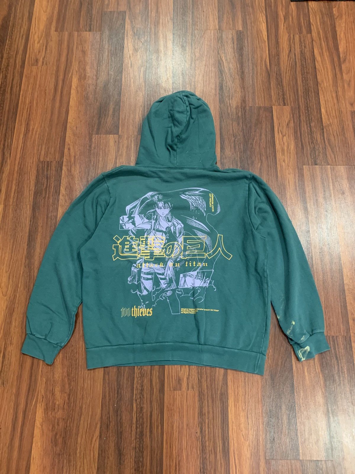 100 Thieves 100 Thieves Attack On Titan Hoodie Size US XXL / EU 58 / 5 - 1 Thumbnail
