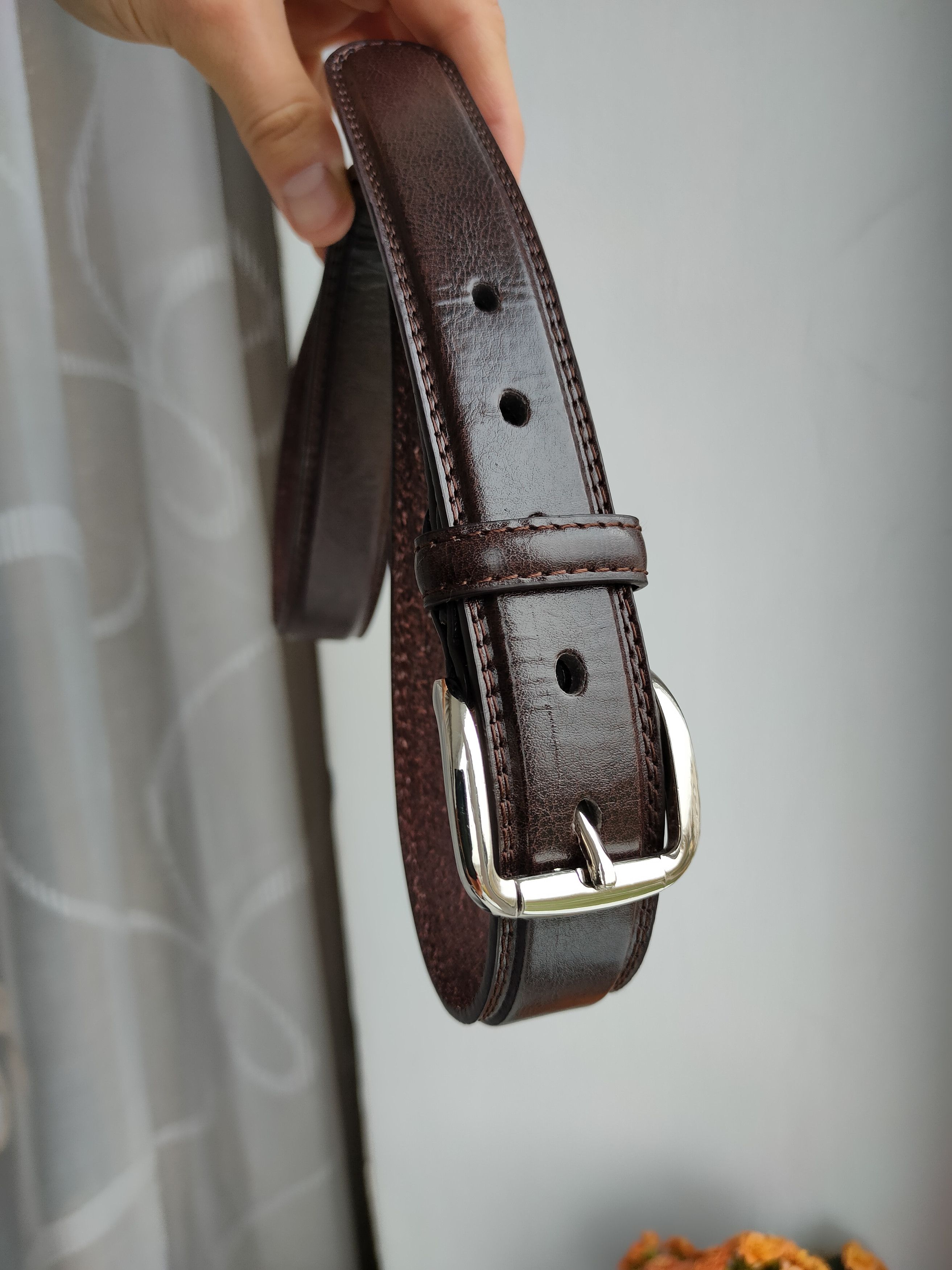 Genuine Leather Carabou Avantgarde Leather Belt Bonded Leather Belts Size ONE SIZE - 6 Thumbnail