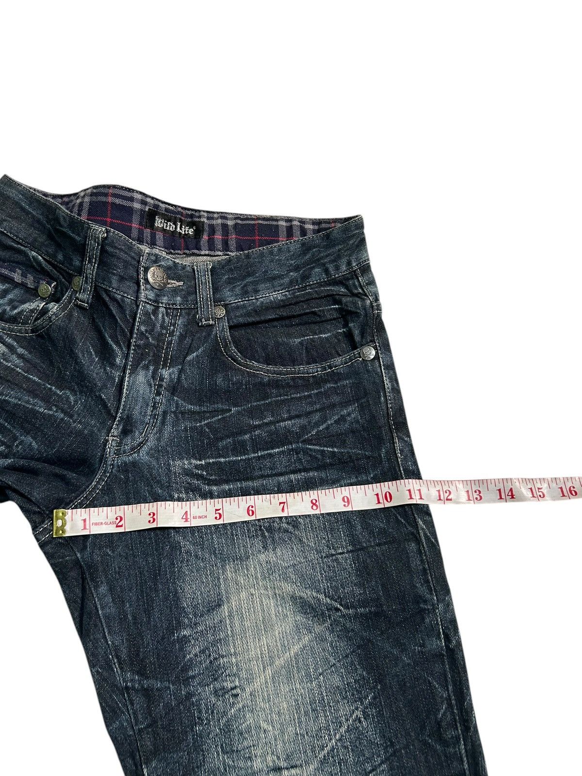 Japanese Brand × Kapital × Vintage Skull Bones wild Life Japanese Punk Denim Jeans Size US 31 - 14 Thumbnail