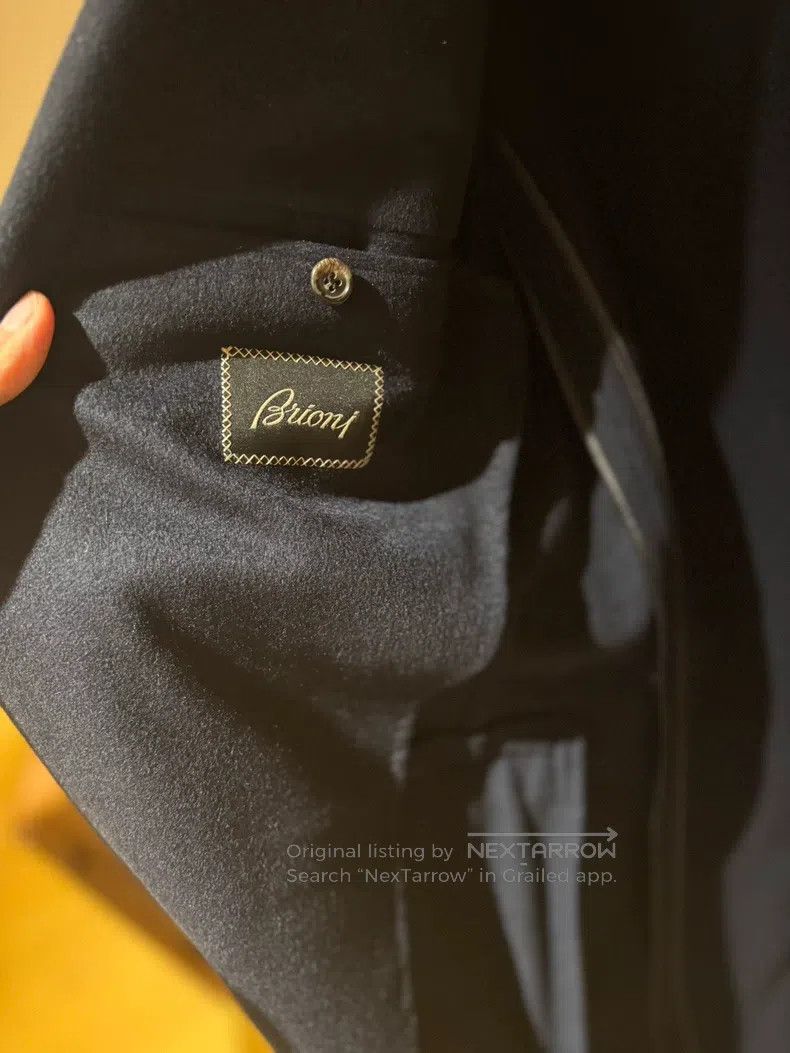 Brioni Brioni Blue full cashmere coat Size US L / EU 52-54 / 3 - 4 Thumbnail