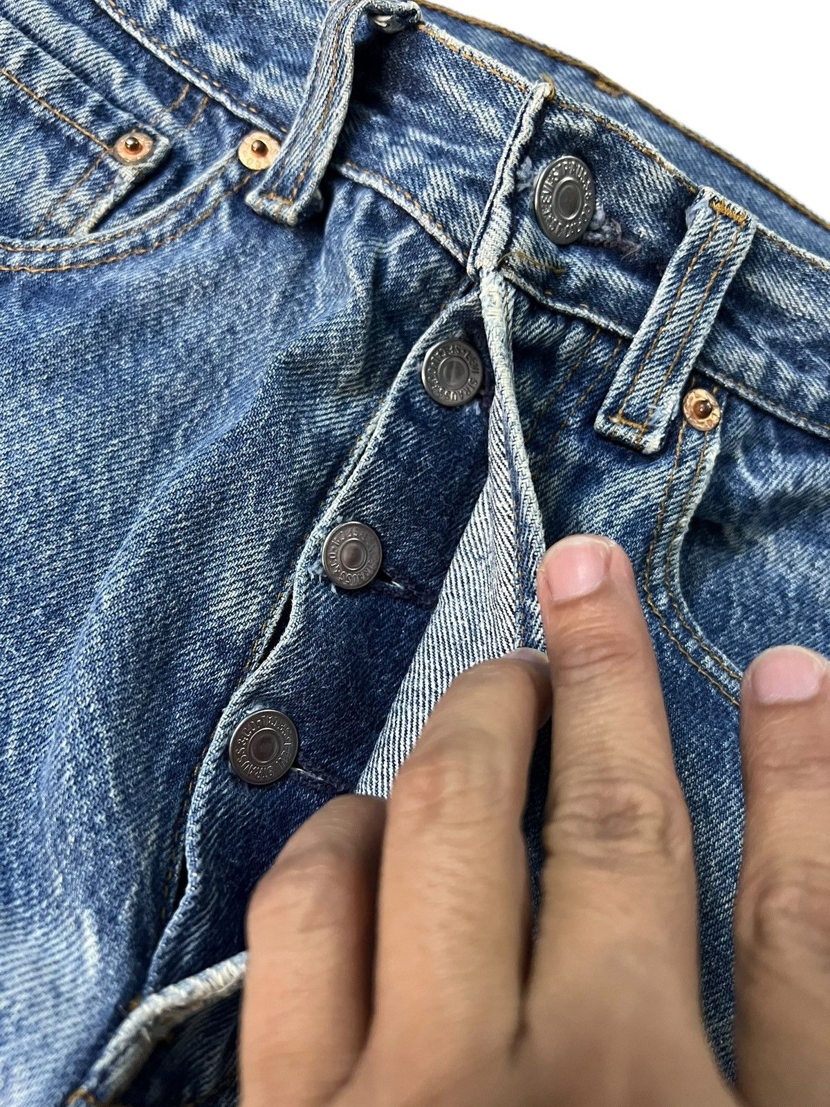 Levi's 80’s Levi’s 501xx Distress Faded Jean Size US 27 - 11 Thumbnail