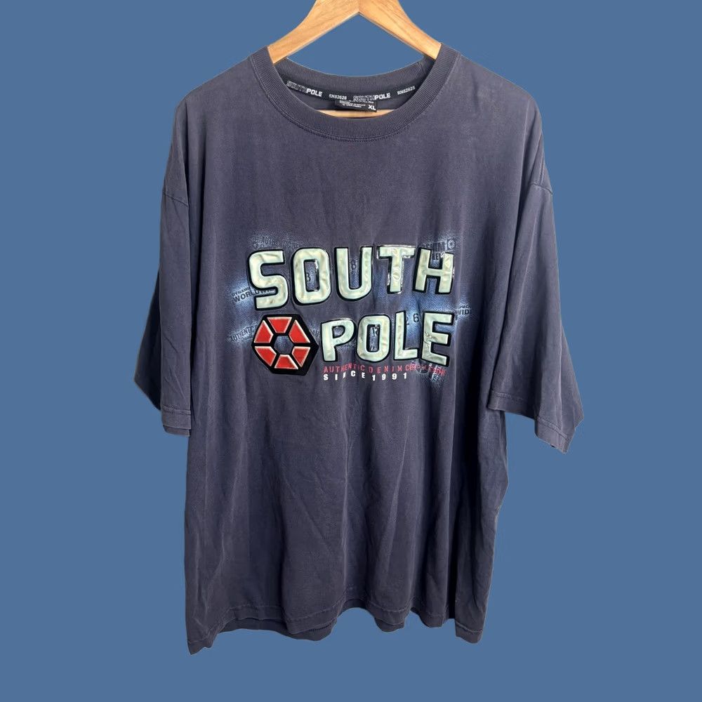 Southpole VINTAGE Southpole Shirt Mens XL Blue Y2K Denim Collection Graphic Tee Streetwear Size US XL / EU 56 / 4 - 1 Thumbnail