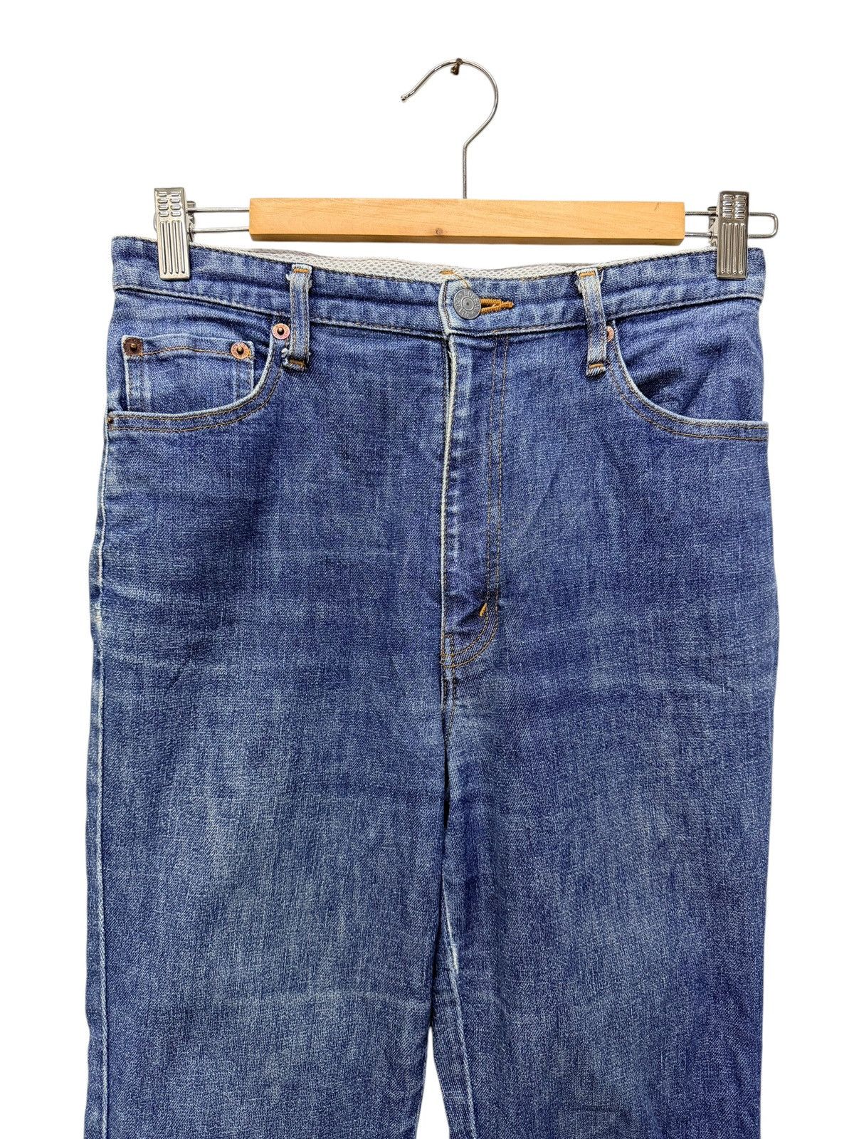 Japanese Brand Vintage Bobson Happy Face Denim Jeans Size US 27 - 2 Thumbnail