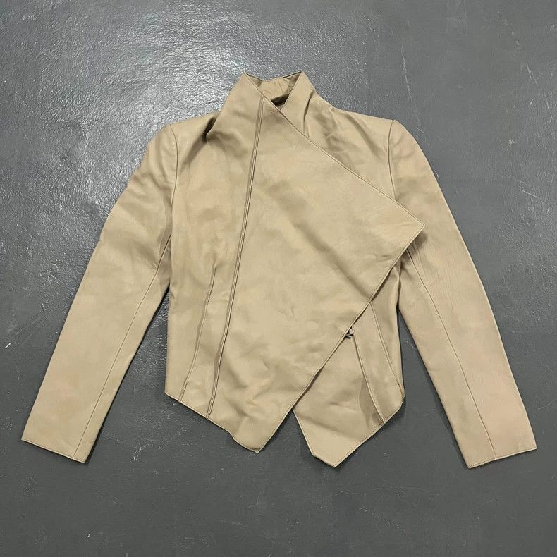 Helmut Lang HELMUT LANG A lamb skin buttoned leather jacket Size S / US 4 / IT 40 - 1 Thumbnail