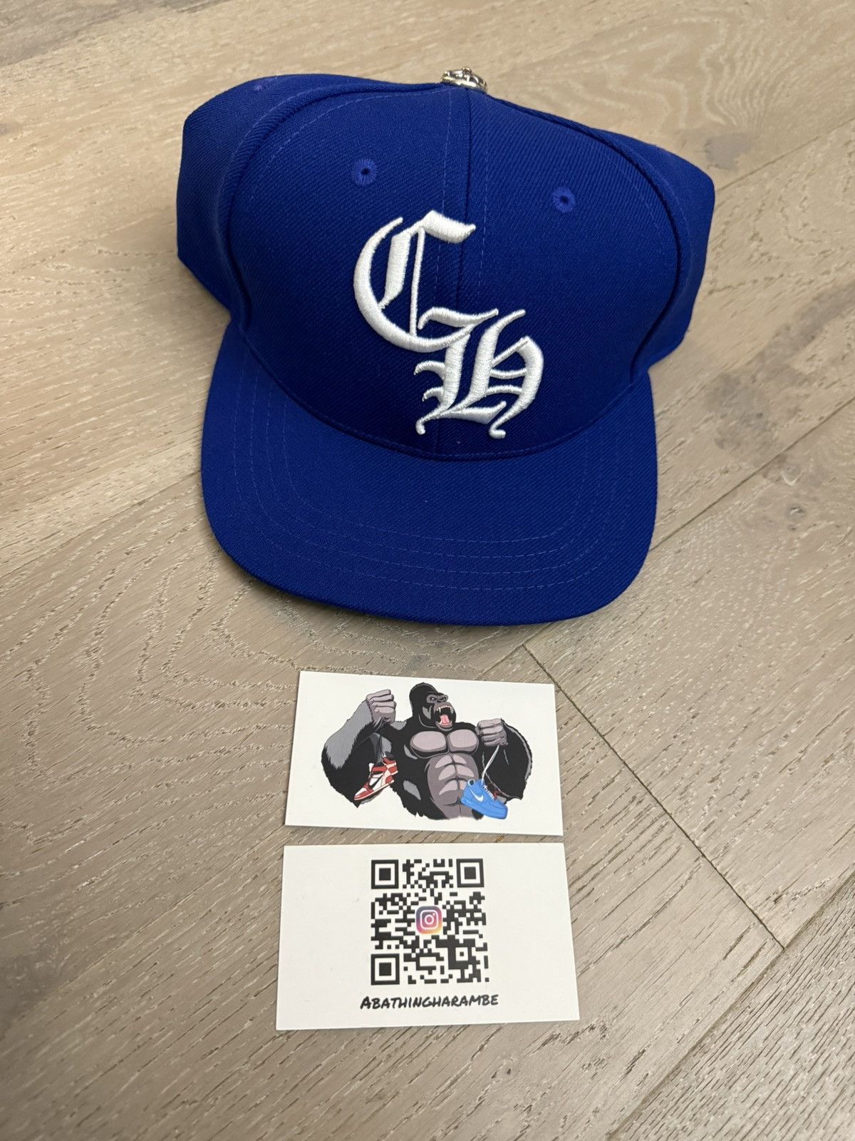 Chrome Hearts Chrome Hearts 6 Panel On Field Baseball Cap Blue White Size ONE SIZE - 2 Thumbnail