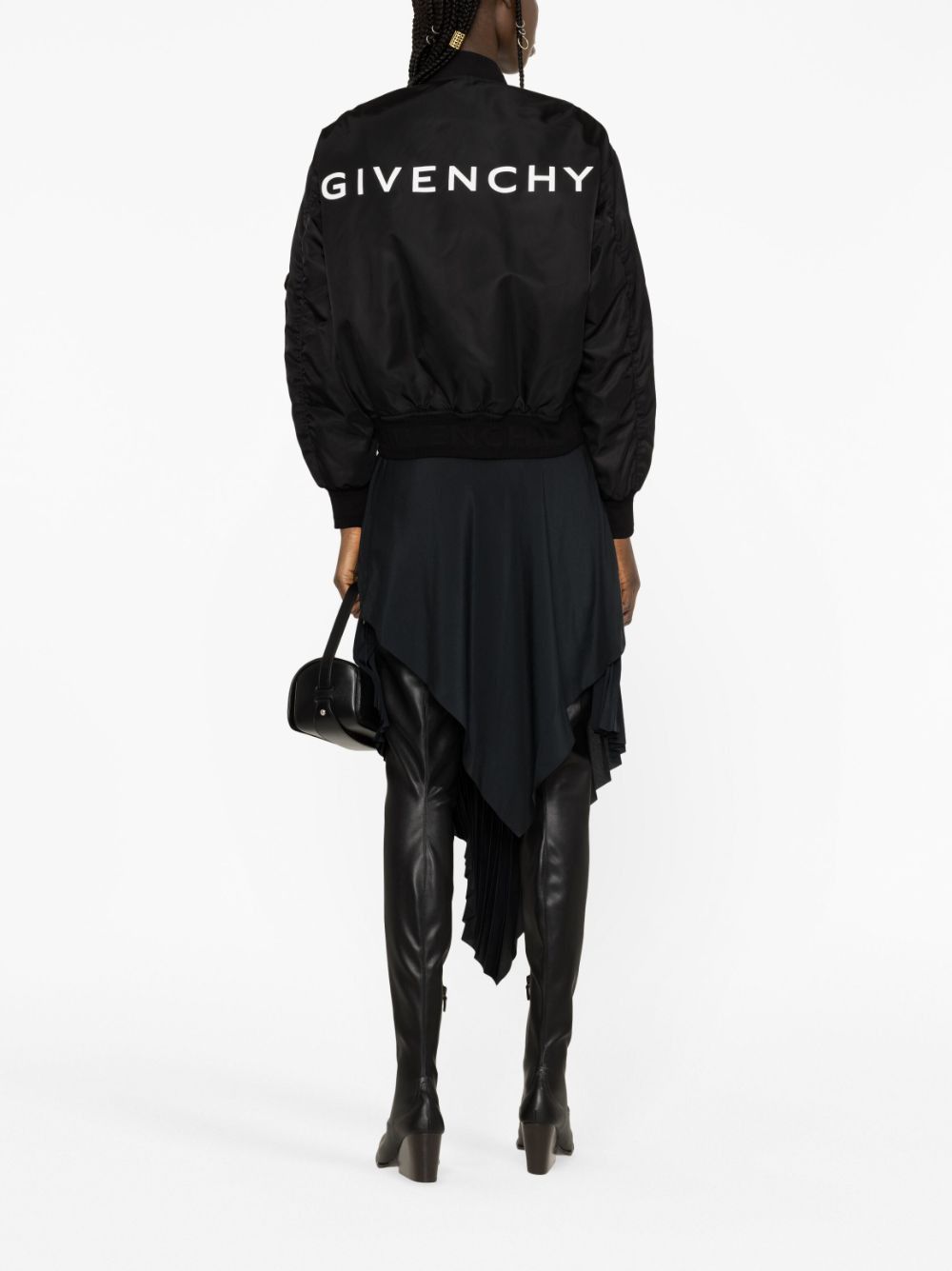 Givenchy o1srvl11e1224 Multi Pocket Zipped Bomber Jacket in Black Size XL / US 12-14 / IT 48-50 - 3 Thumbnail