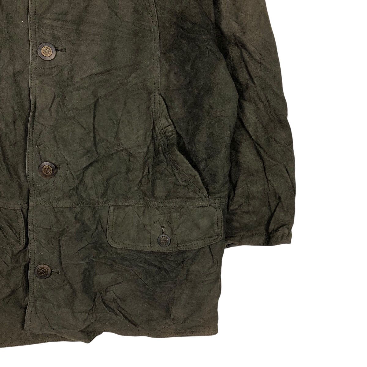 Japanese Brand 📌Vintage Work Leather Jacket Unbranded Issey Miyake Size US M / EU 48-50 / 2 - 6 Thumbnail