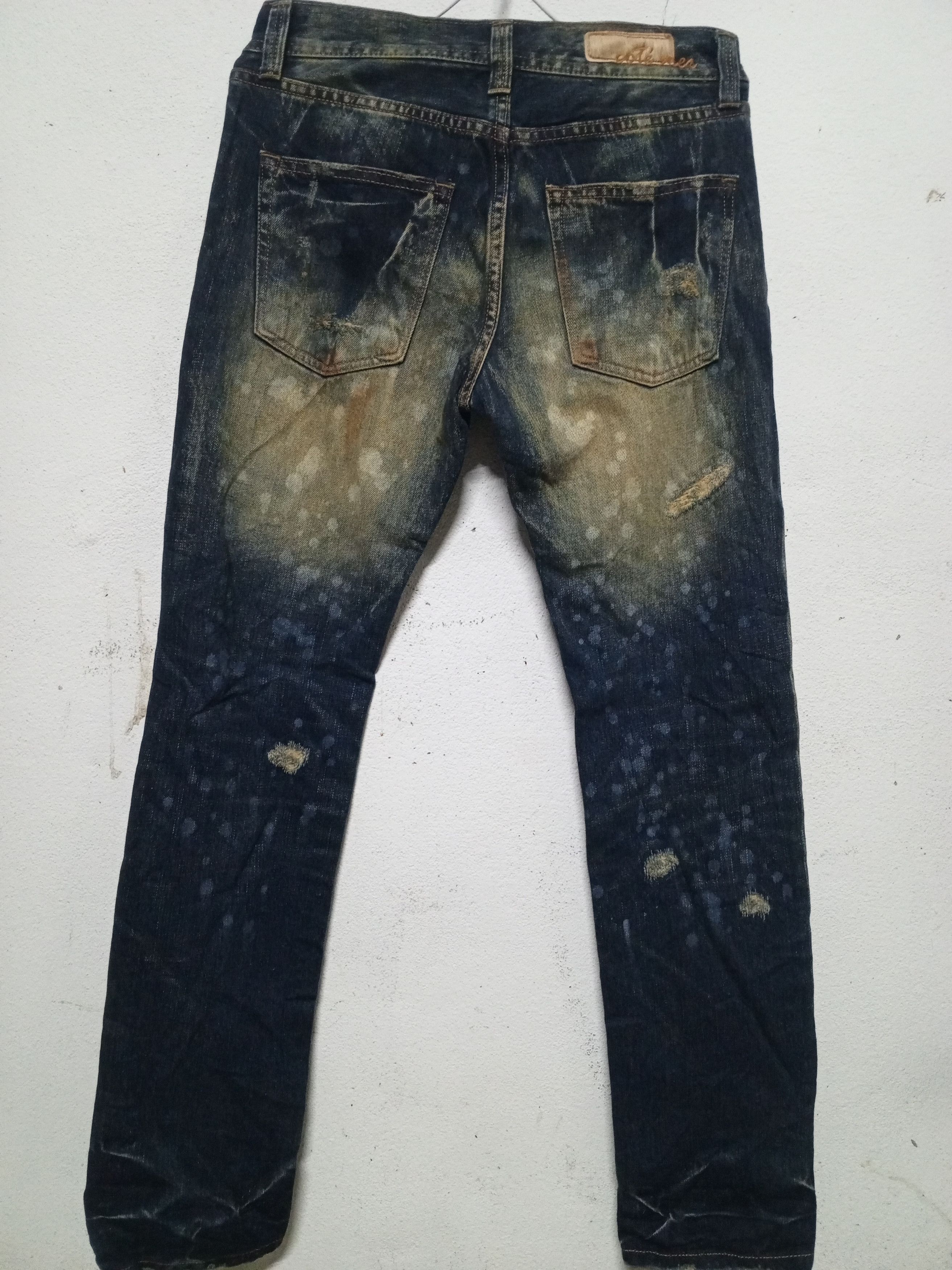 If Six Was Nine Painted Denim Slim Jeans Size US 30 / EU 46 - 4 Thumbnail