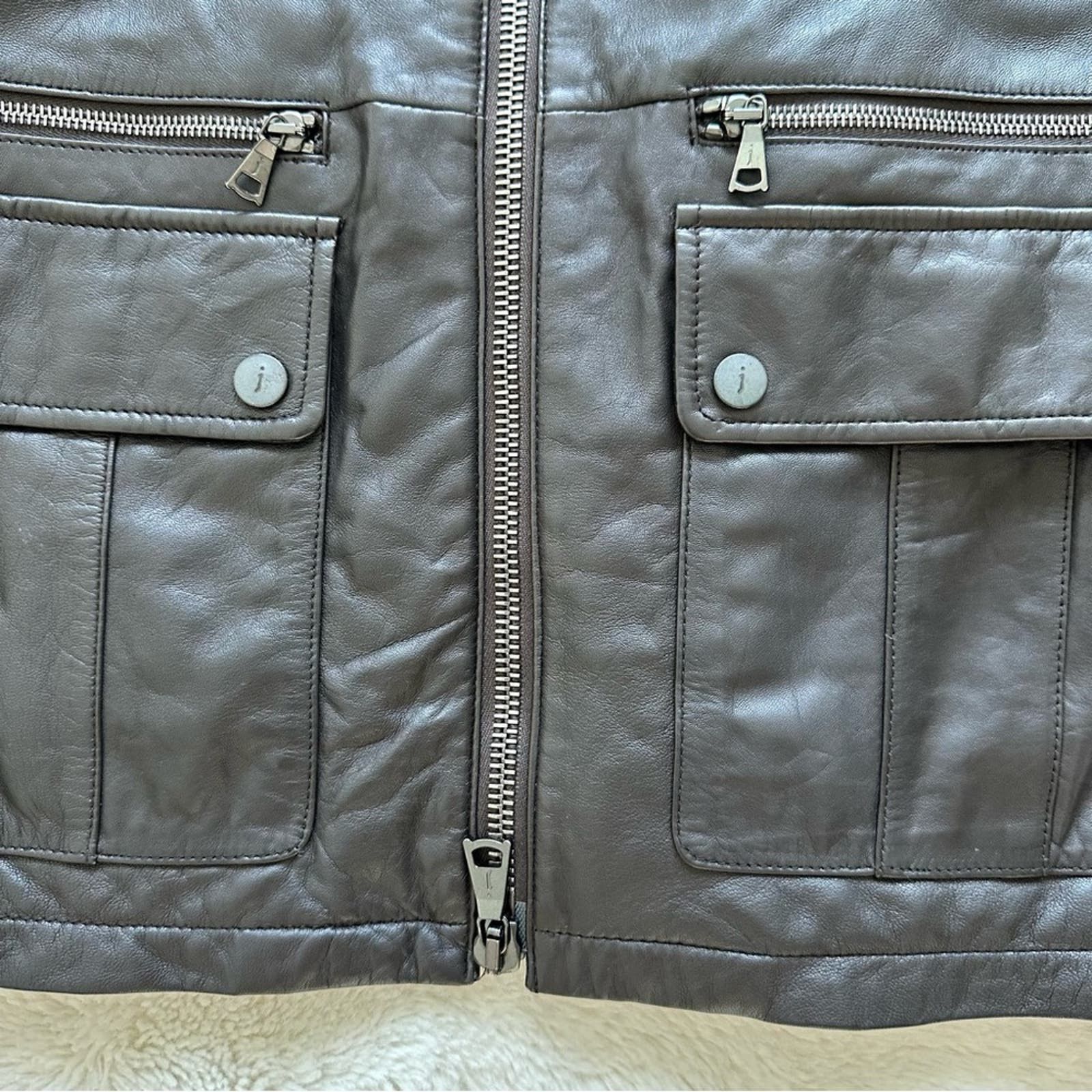 NWT! John Varvatos men’s leather jacket 48 EU or M 2600$!!