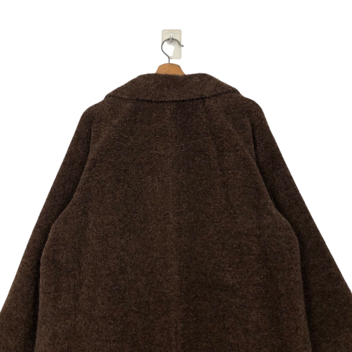 Vintage 📌Vintage Long Jacket Mohair Wool Fur Max Mara Double Breast Size US M / EU 48-50 / 2 - 10 Thumbnail