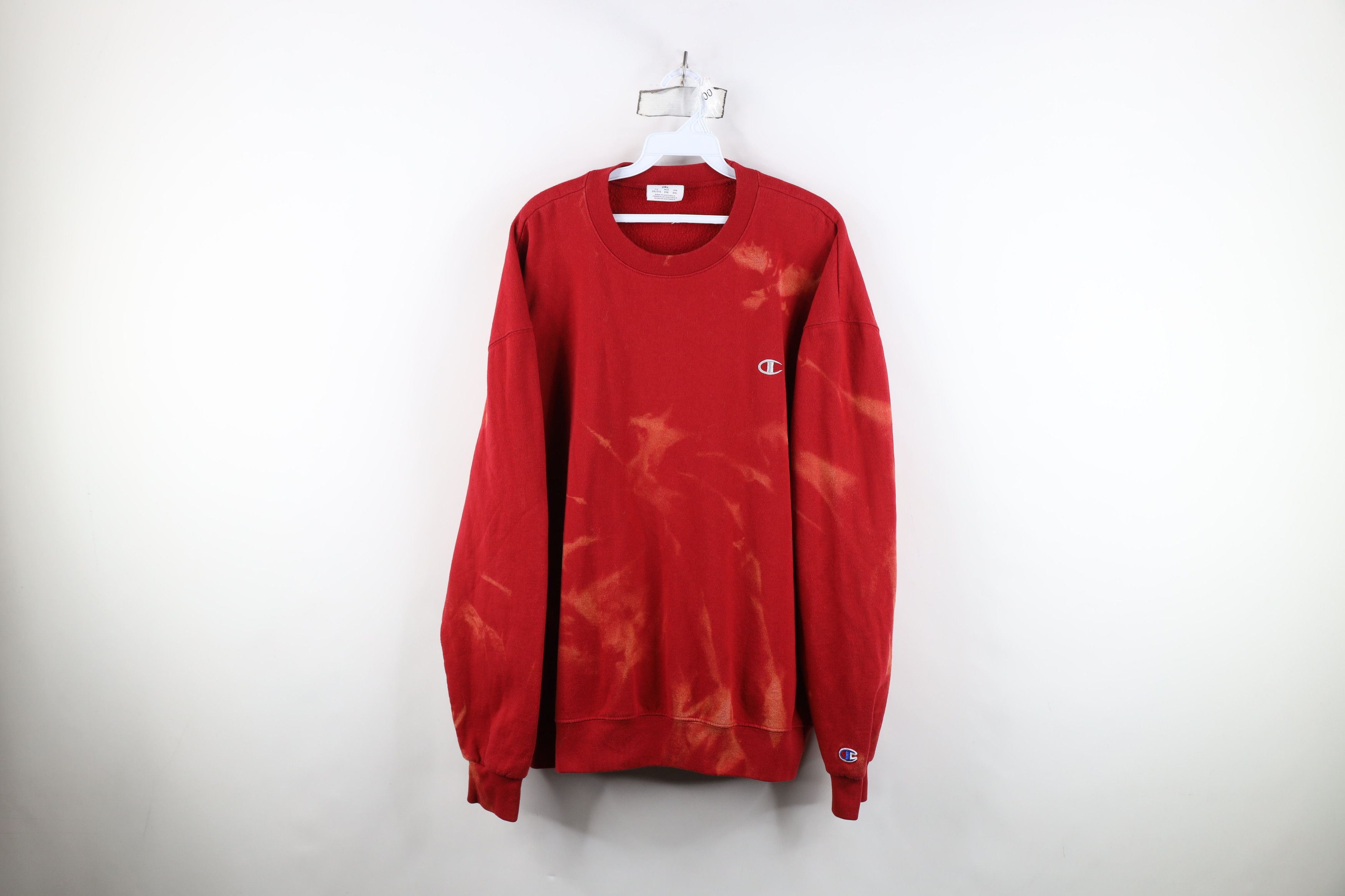 Champion Vintage Champion Classic Logo Acid Wash Crewneck Sweatshirt Size US XXL / EU 58 / 5 - 1 Thumbnail
