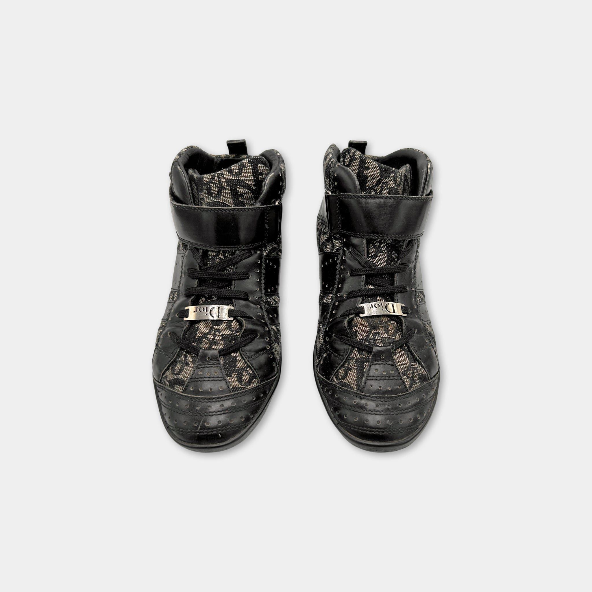 Dior Christian Dior 2004 Monogram Canvas Mid-Top Sneakers Size US 9 / IT 39 - 4 Thumbnail